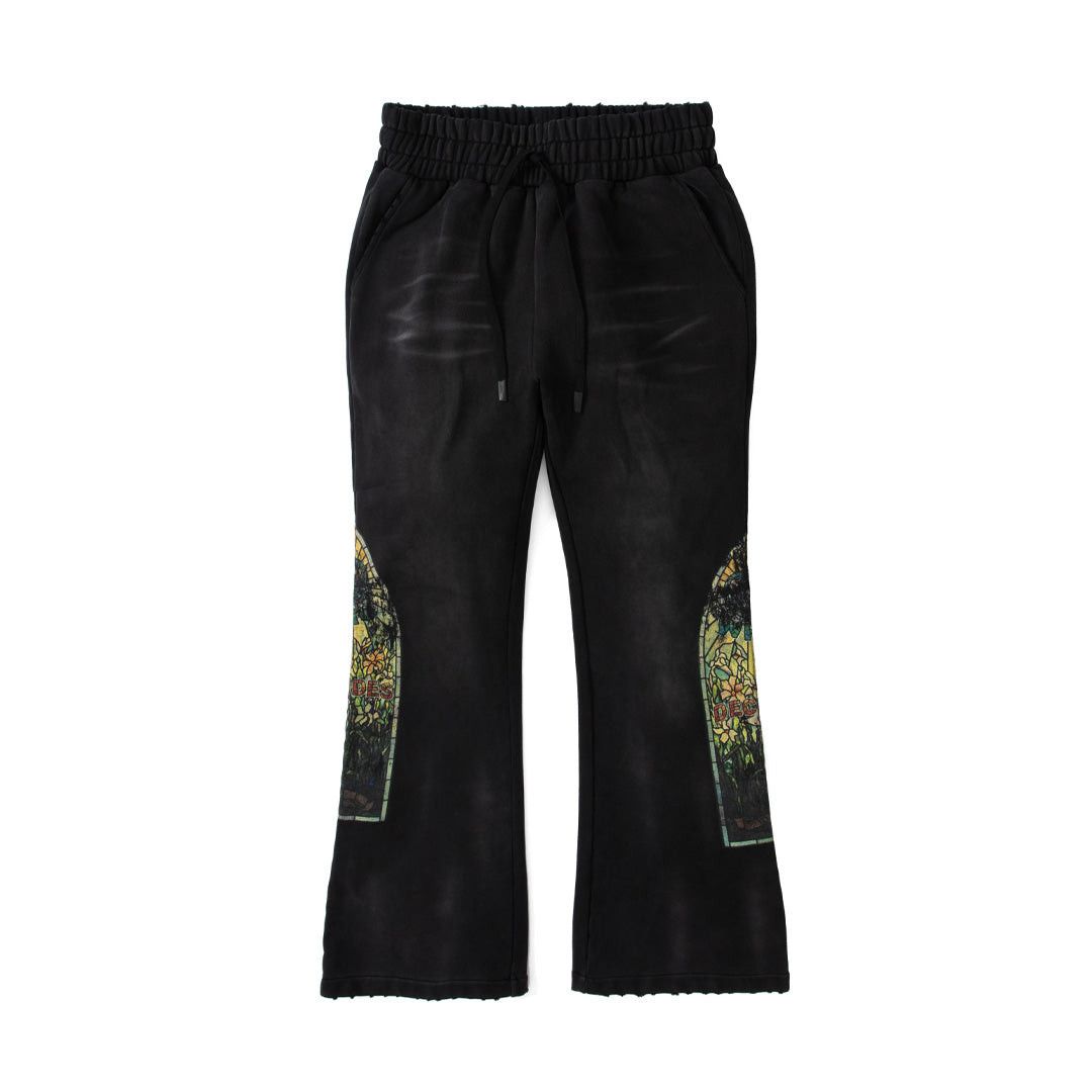 Who Decides War Faded Black Coal Sweatpants Size 26" / US 2 / IT 38 - 1 Thumbnail