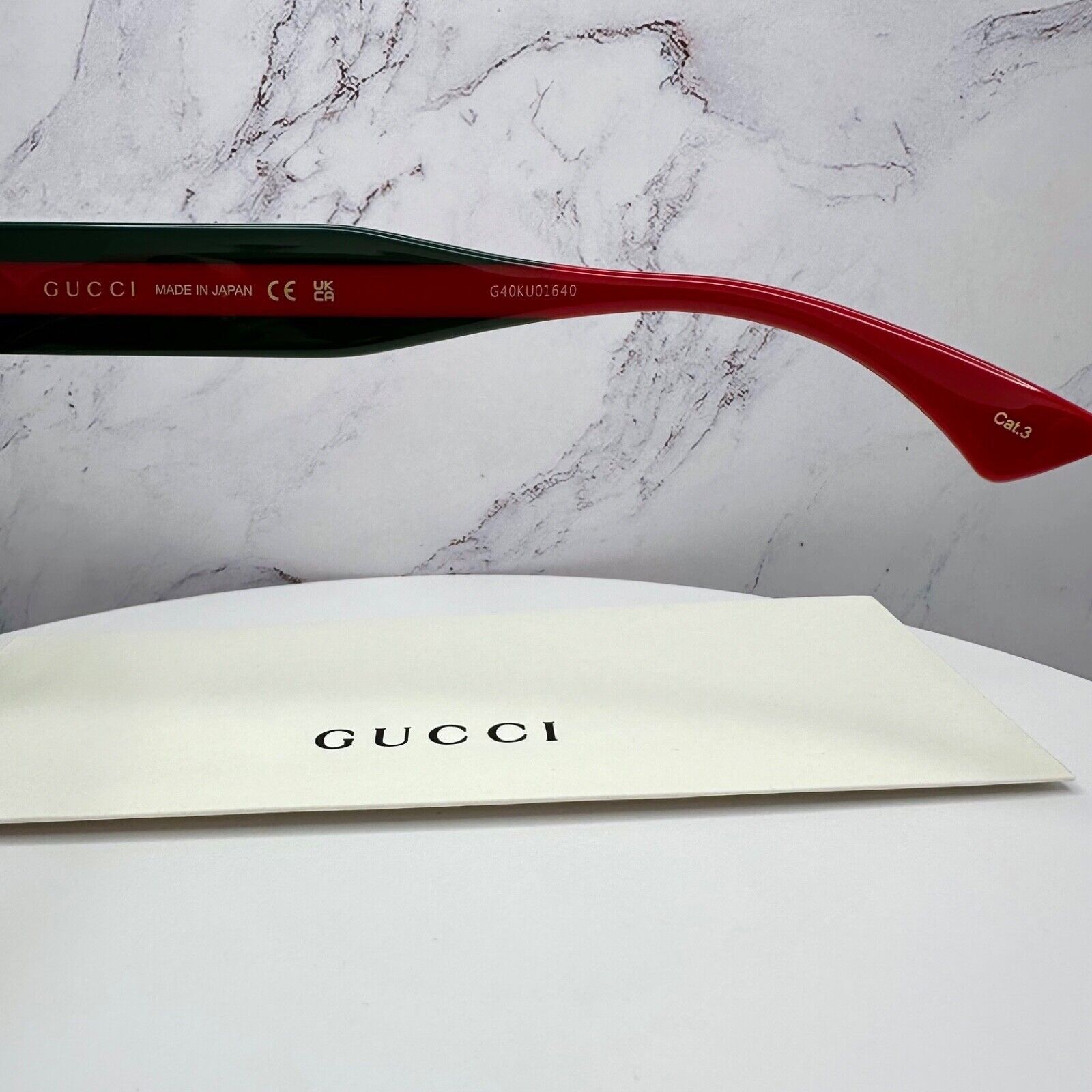 Gucci New GUCCI Sunglasses Black Gold 2025 Newest Collection Size ONE SIZE - 10 Thumbnail