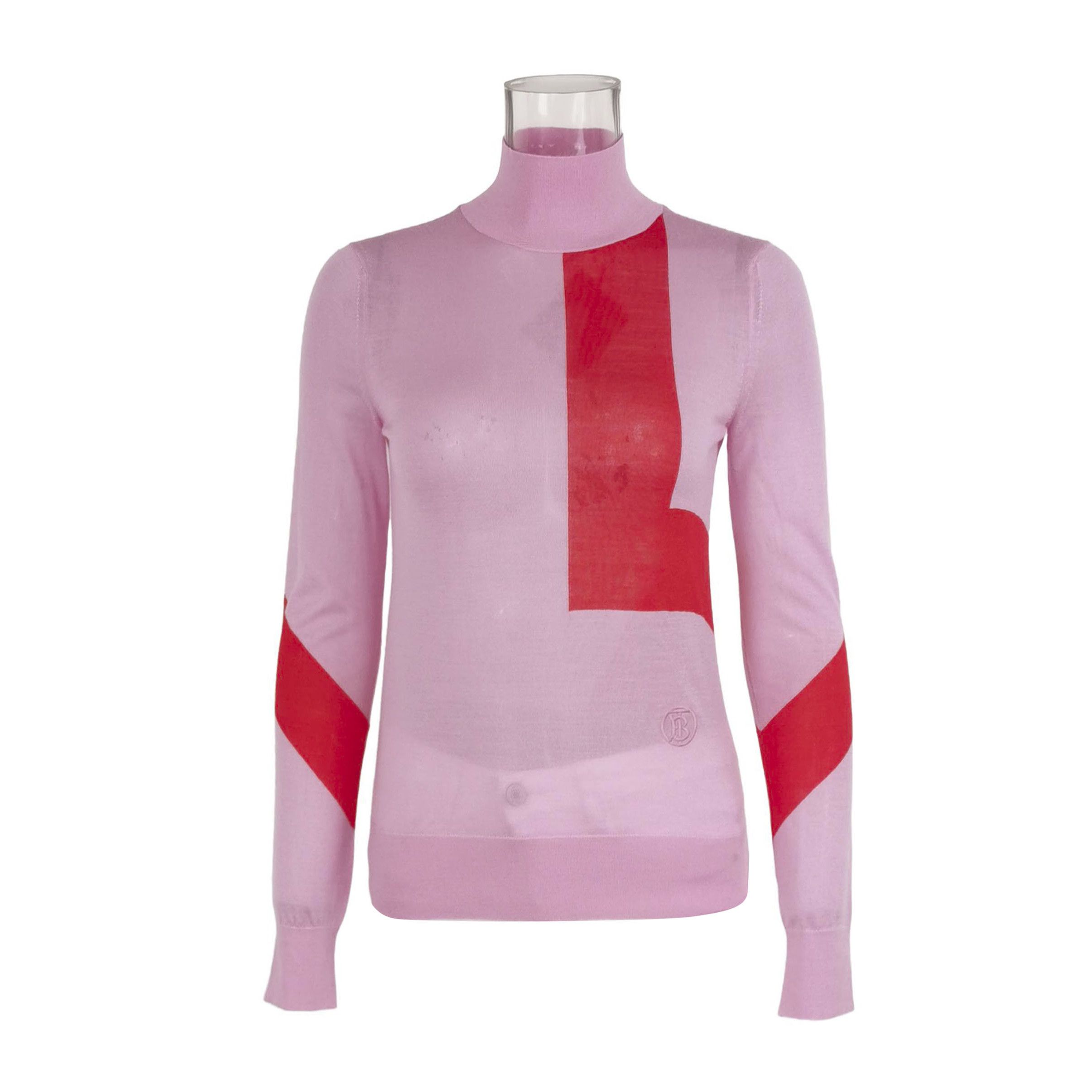 Burberry Burberry Colorful Silk Wool Blend Long Sleeve Sweater 0079 Size US XS / EU 42 / 0 - 1 Thumbnail