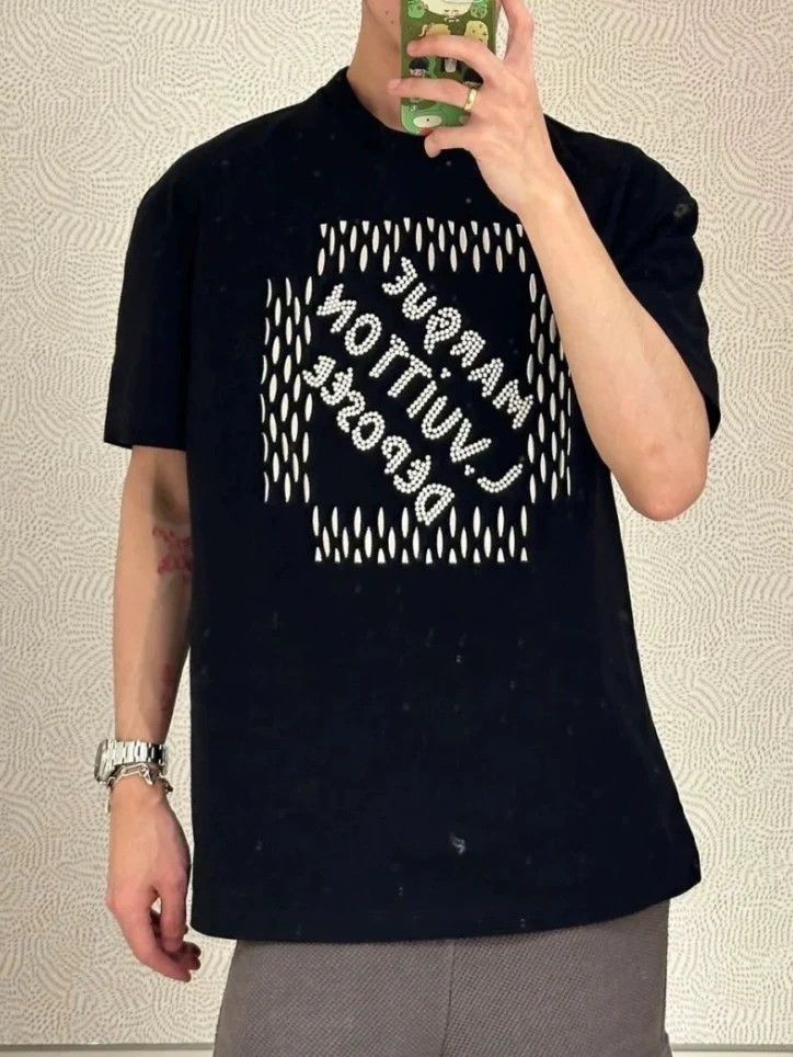 Louis Vuitton Louis Vuitton Black monogrammed beaded embroidered short s Size US L / EU 52-54 / 3 - 4 Thumbnail