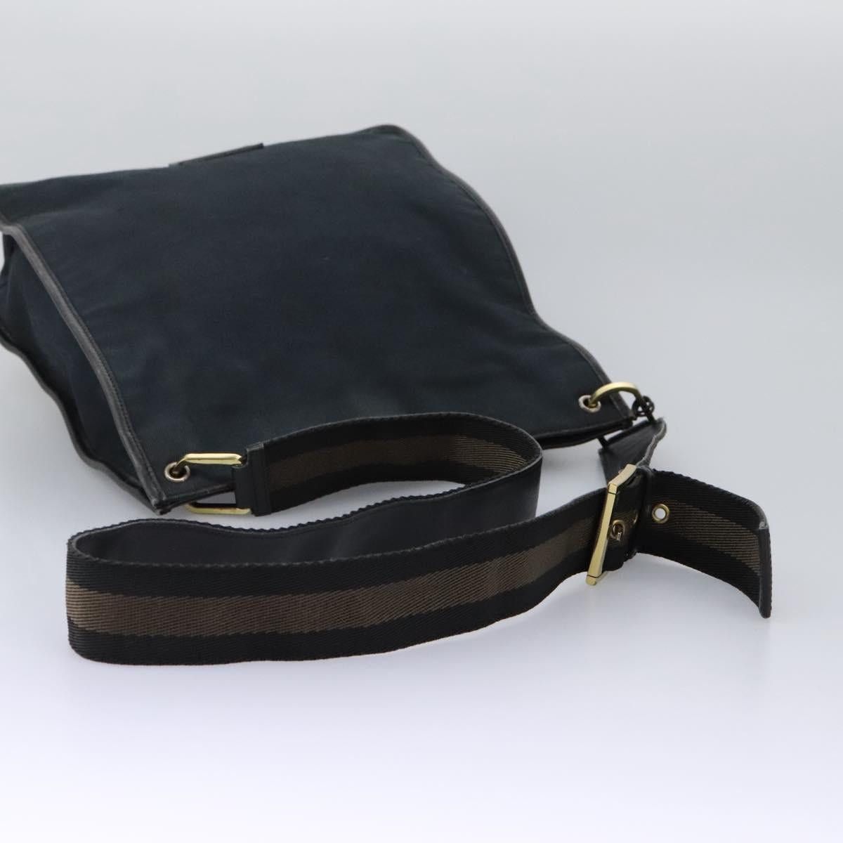 Gucci GUCCI Sherry Line Shoulder Bag Canvas Black Brown Size ONE SIZE - 7 Thumbnail