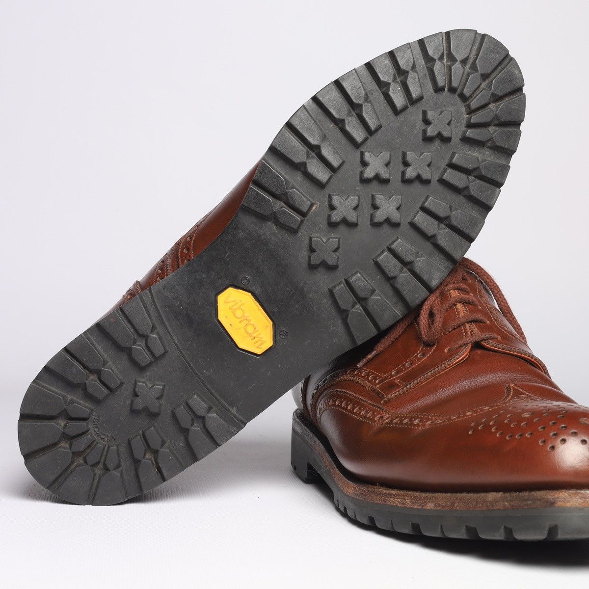 Crockett & Jones × Other UK Alt Wien by Crockett Jones Budapest Derby Leather Shoes Size US 10 / EU 43 - 14 Thumbnail