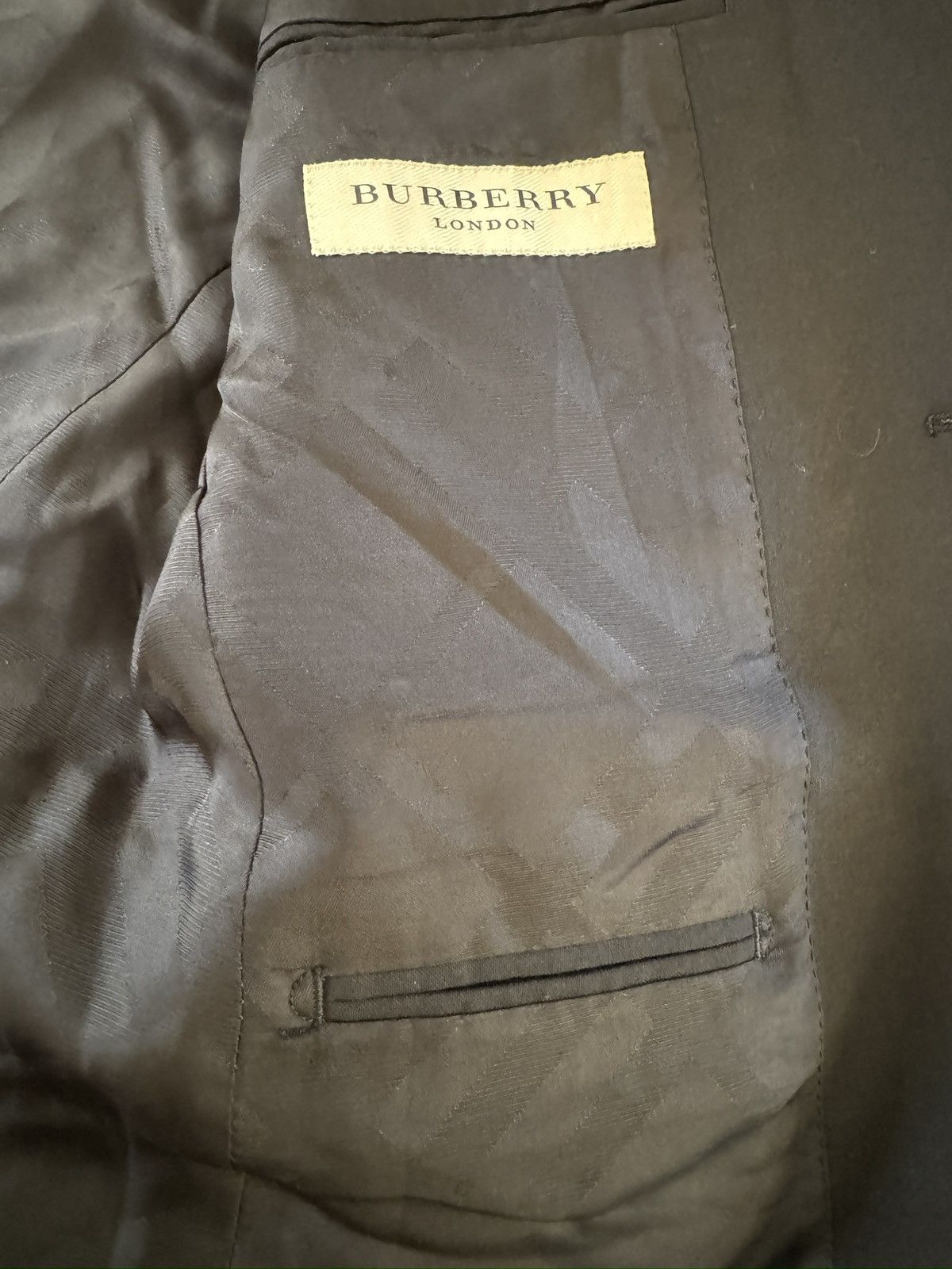 Burberry Burberry Made in Italy Black Single Breasted Wool Jacket 40S Size 40S - 15 Thumbnail