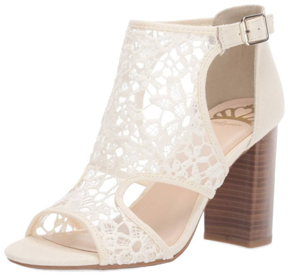 Other Fergalicious Maddox 3 Peep Toe Block Heels Maddox 3 Cream Size US 6 / IT 36 - 1 Thumbnail