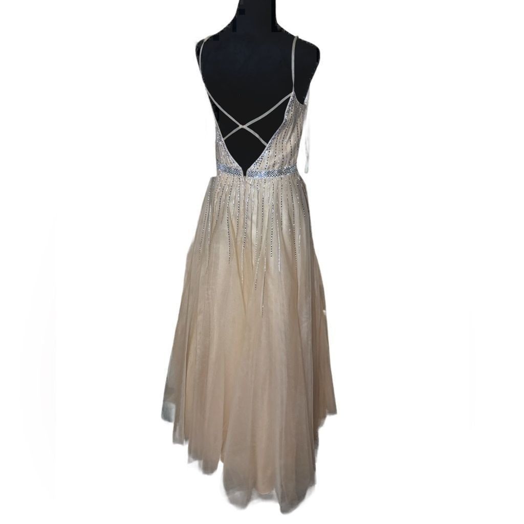 NBDN Nobrandedon Abby Paris gown champagne NWT Size M / US 6-8 / IT 42-44 - 5 Thumbnail