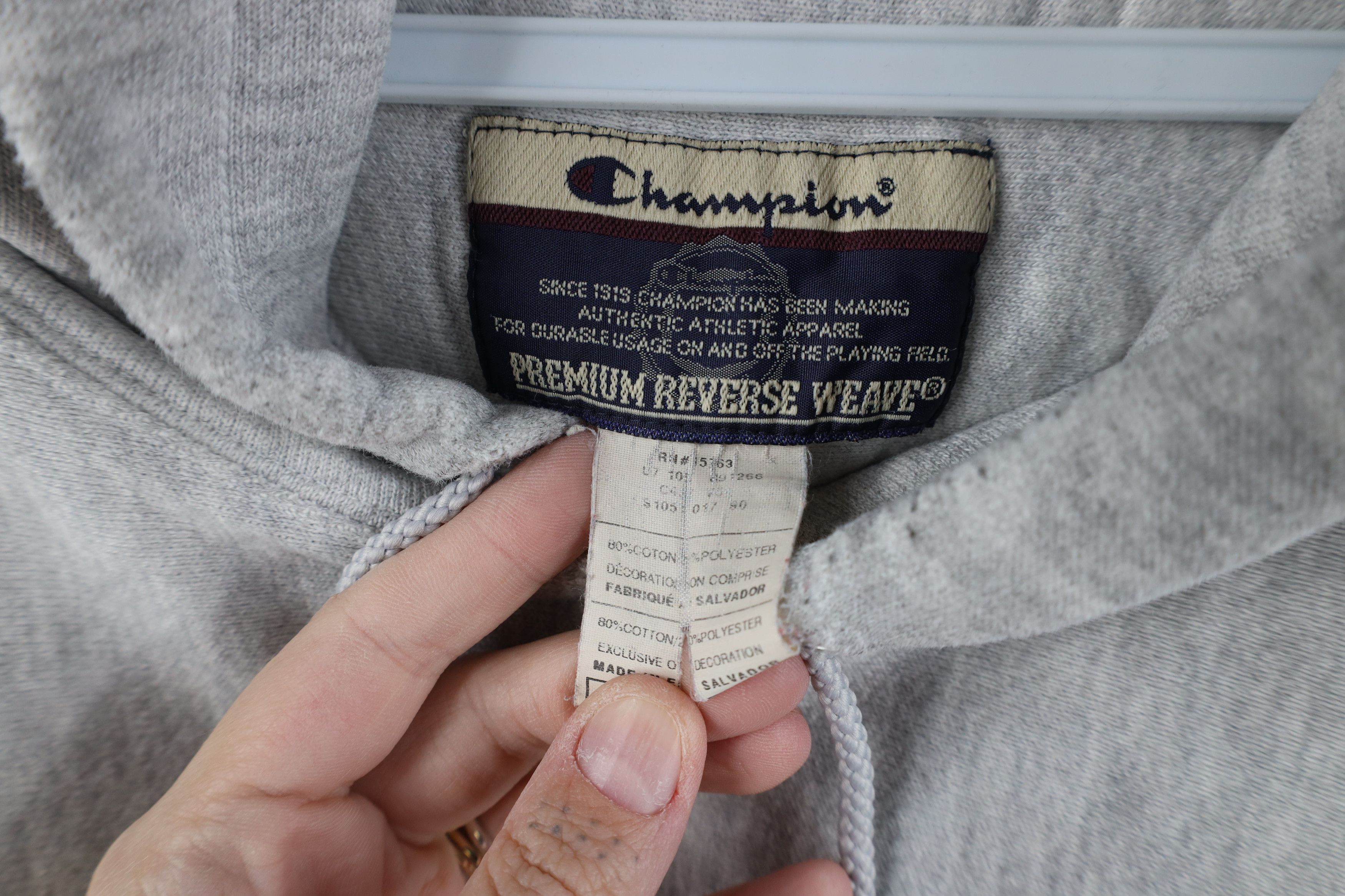 Champion Vintage 90s Champion Reverse Weave Spell Heavyweight Hoodie Size US XL / EU 56 / 4 - 11 Thumbnail