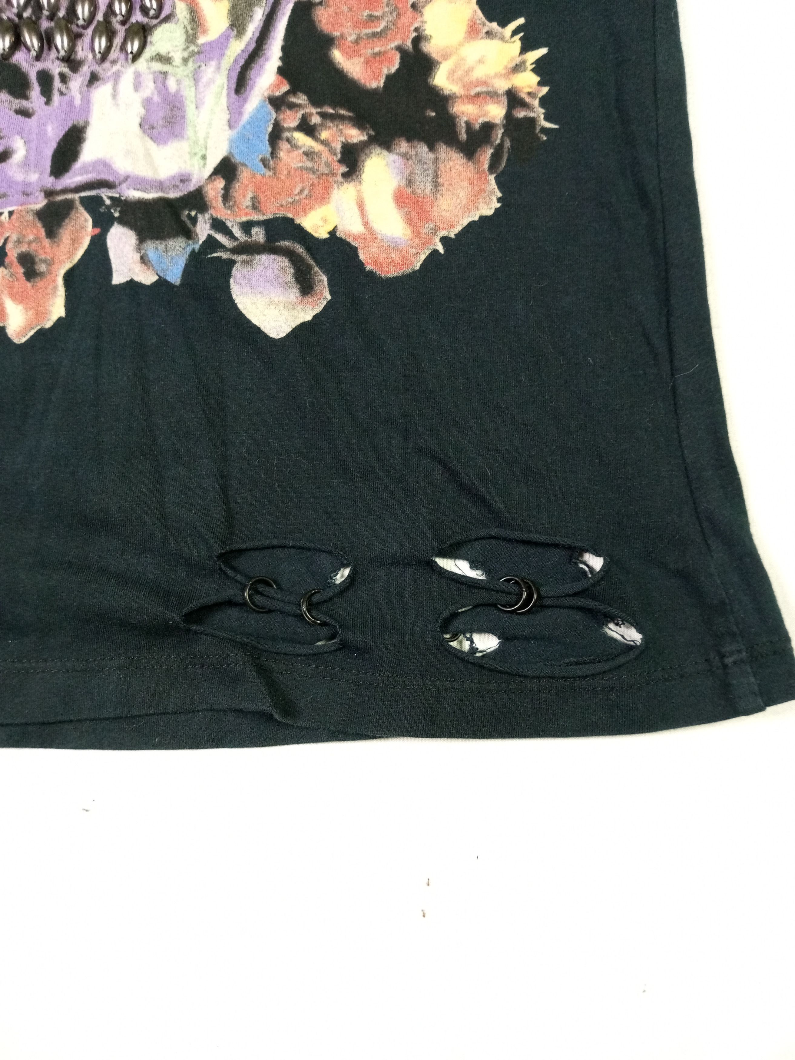 Japanese Brand Undefined Punk Distressed Skull Skeleton Tshirt Size M / US 6-8 / IT 42-44 - 9 Thumbnail