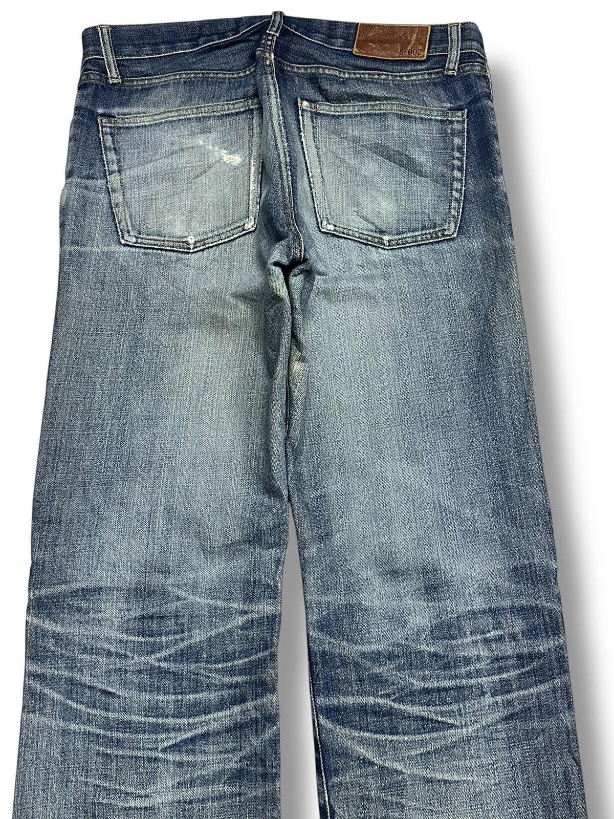 Uniqlo Vintage Uniqlo Distressed Ripped Jean Baggy Loose Faded Wash Size US 32 / EU 48 - 5 Thumbnail