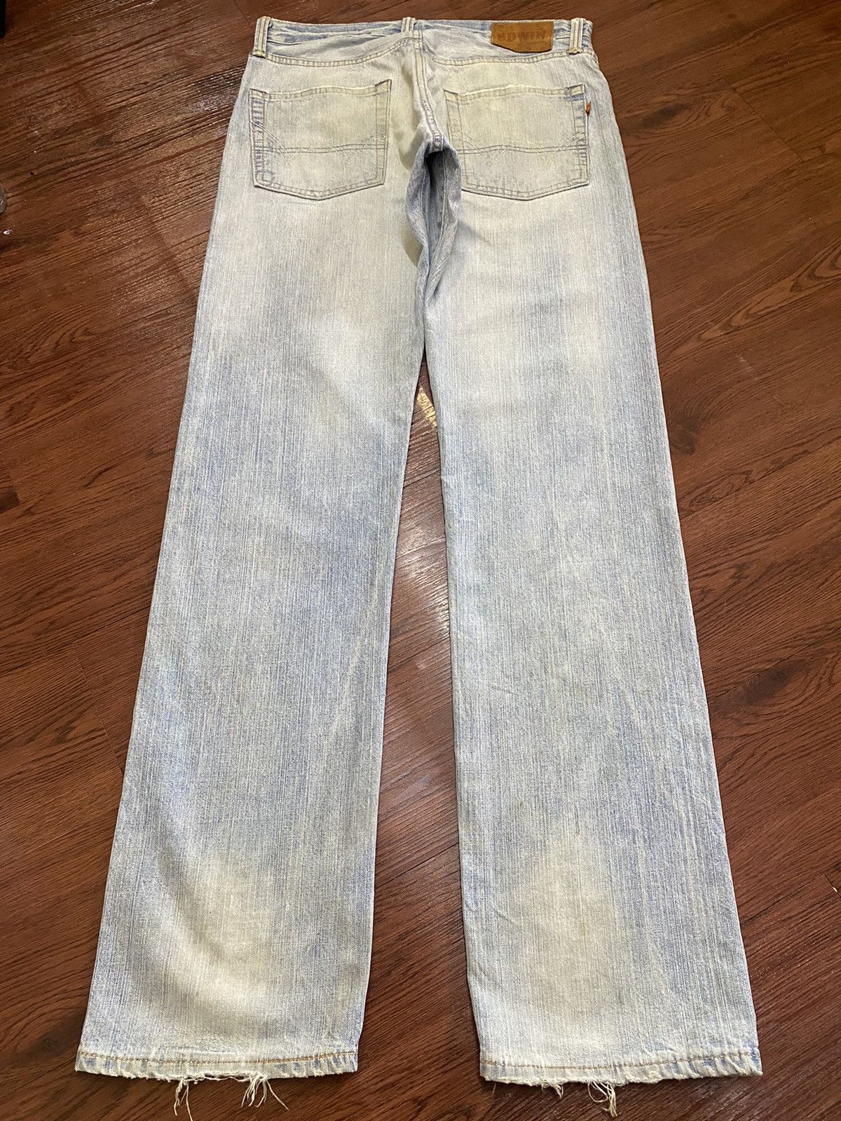 Edwin Vintage Edwin505 BXX Faded Wash Orange Tab Loose Jeans Size US 32 / EU 48 - 2 Thumbnail
