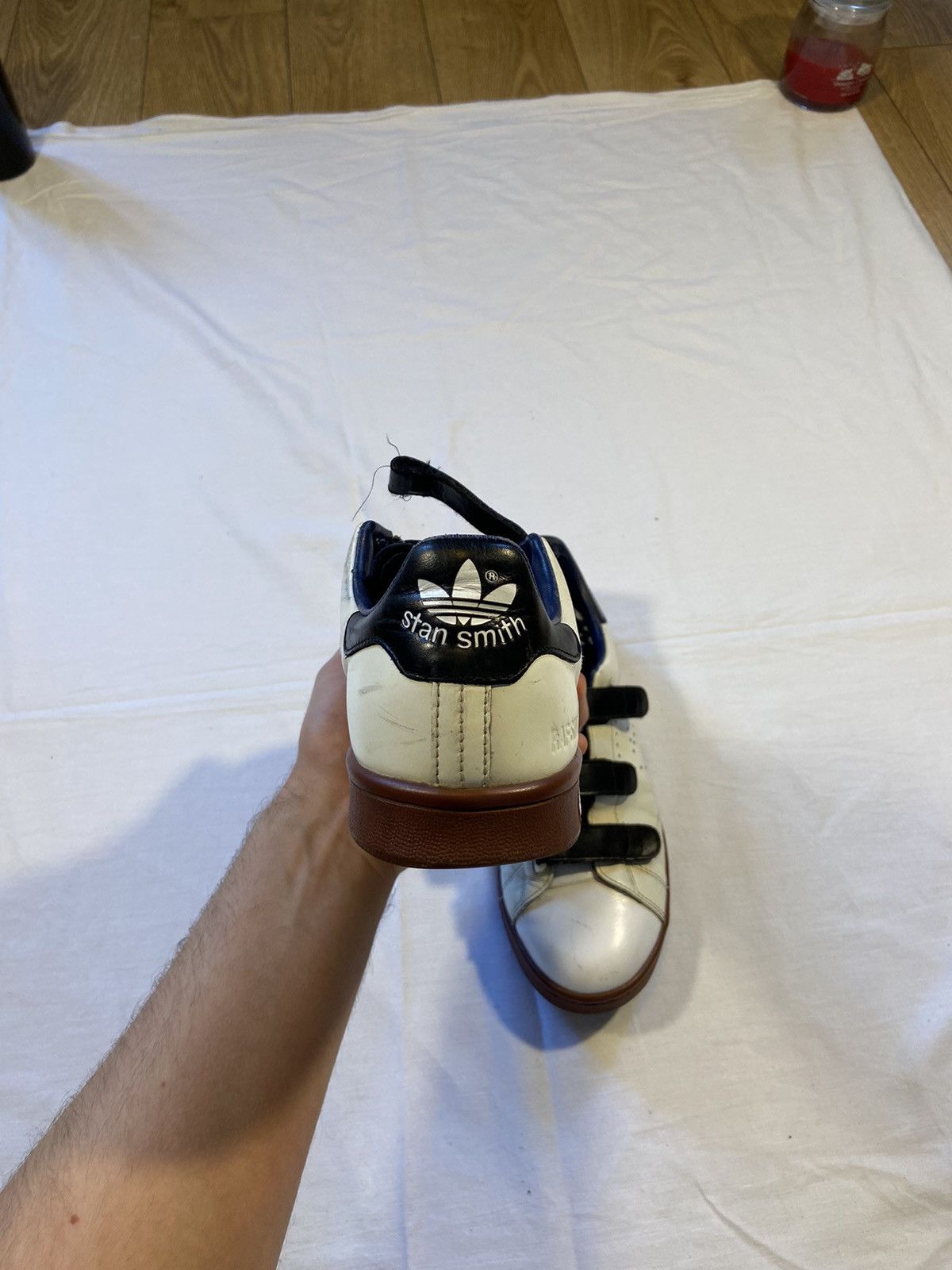 Adidas × Raf Simons Stan Smith with velcro straps with navy black and Brown Size US 9 / EU 42 - 4 Thumbnail