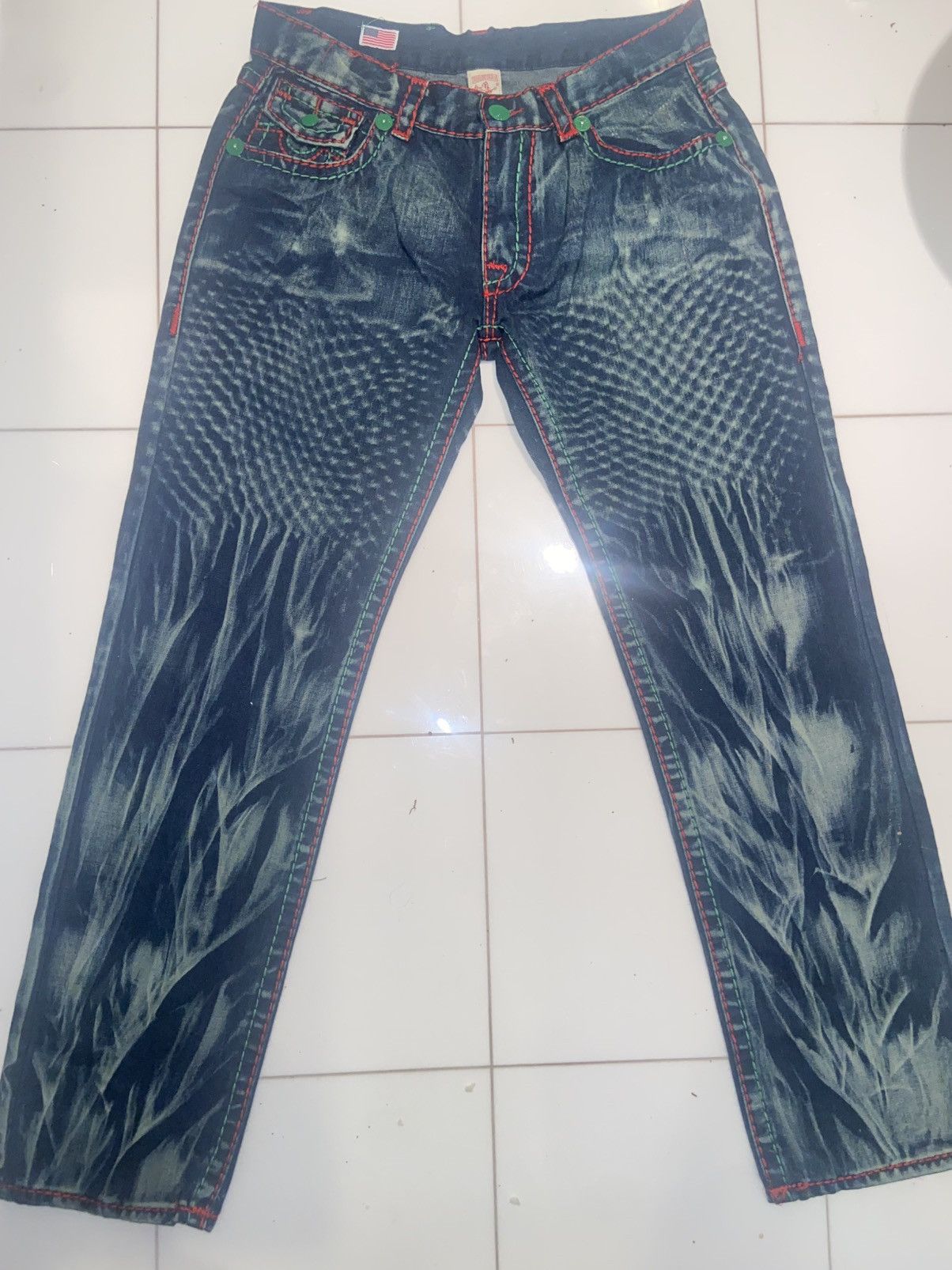 True Religion True Religion Ricky Super T World Tour Jeans Size US 28 / EU 44 - 1 Thumbnail