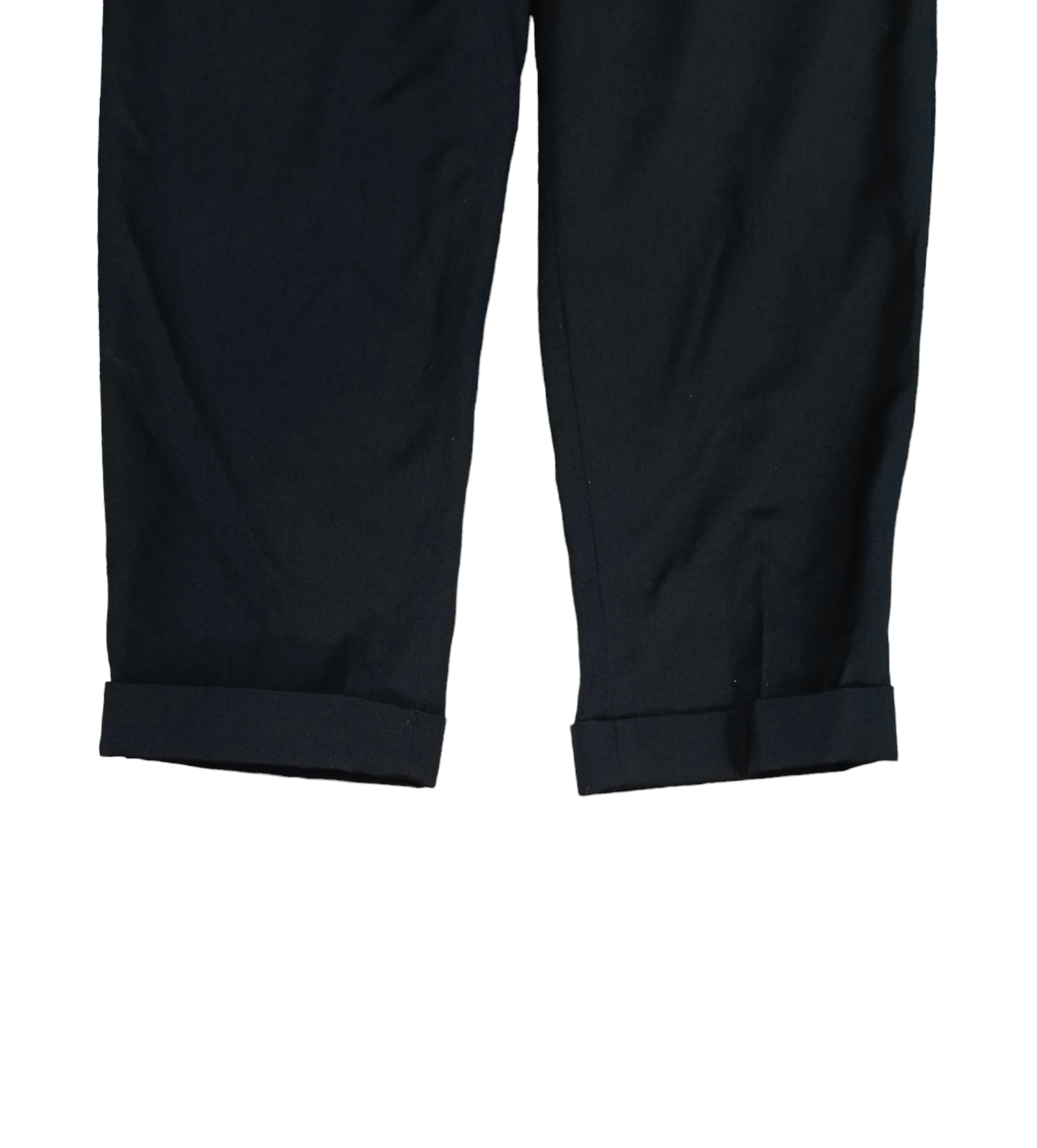 Yohji Yamamoto YOHJI YAMAMOTO BLACK CASUAL CROPPED PANTS Size US 29 - 5 Thumbnail
