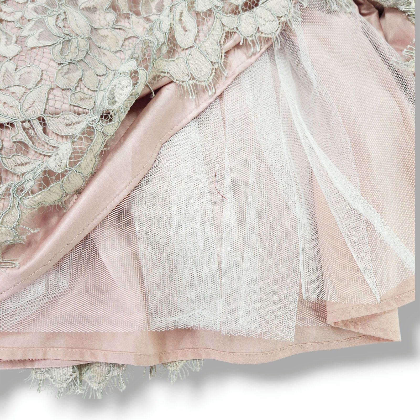 Other Eliza J Lace Overlay Floral Midi Dress Eyelash Trim Blush 6 Size M / US 6-8 / IT 42-44 - 7 Thumbnail