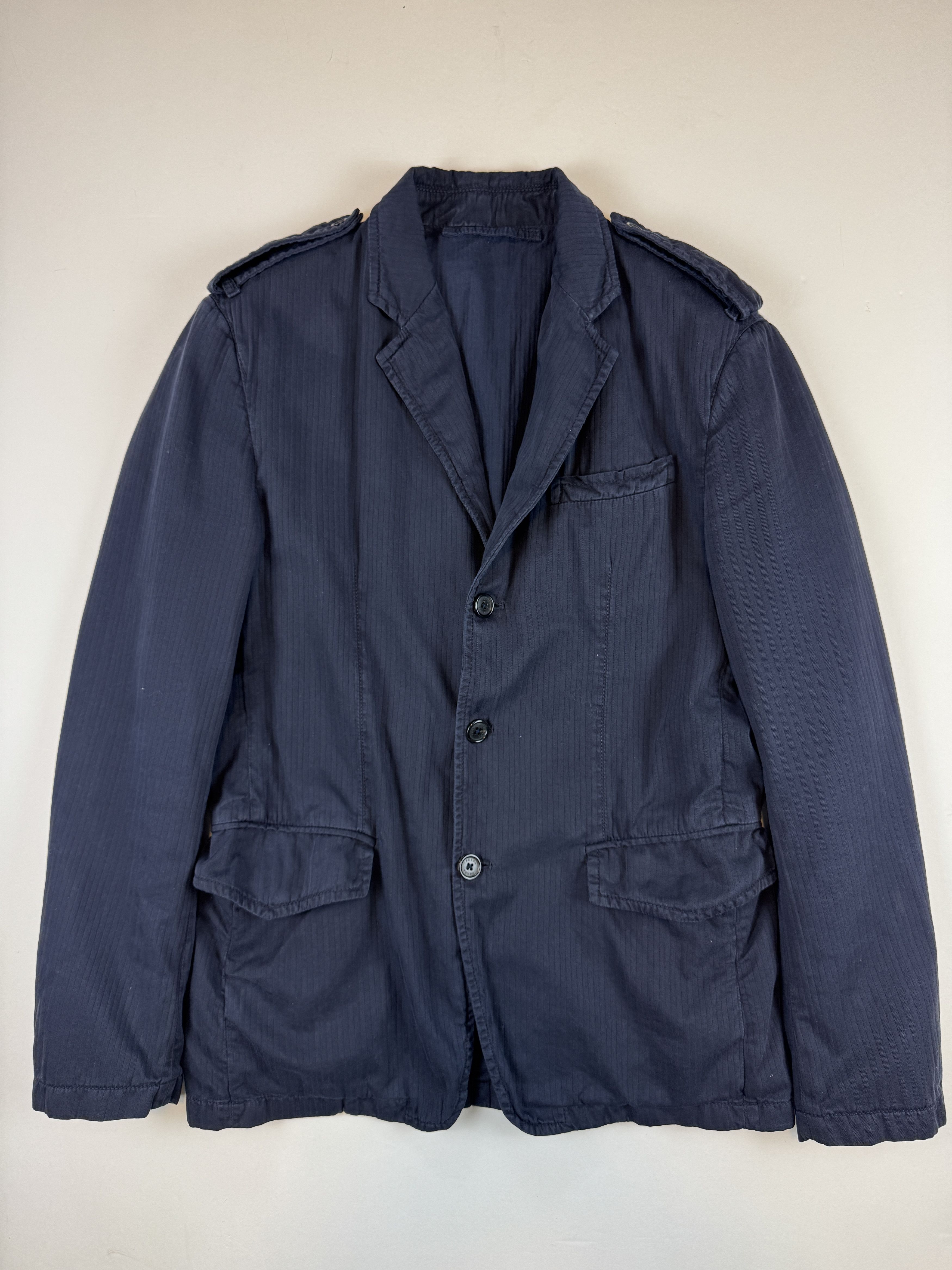 Prada Prada Military Cuff Soft Blazer Size US M / EU 48-50 / 2 - 1 Thumbnail