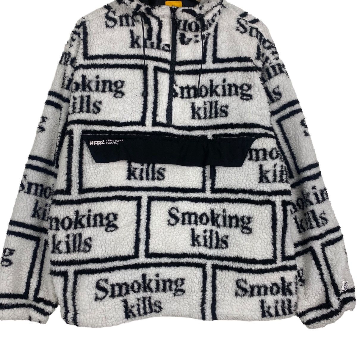 Japanese Brand FR2 fleece anorak full boxlogo printed Size US L / EU 52-54 / 3 - 5 Thumbnail