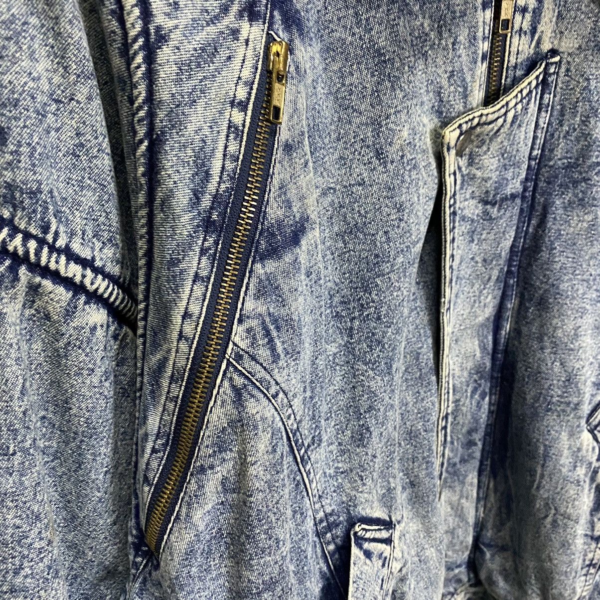Japanese Brand × Vintage Vintage 80s Gleeman denim bomber jacket Size US L / EU 52-54 / 3 - 25 Thumbnail