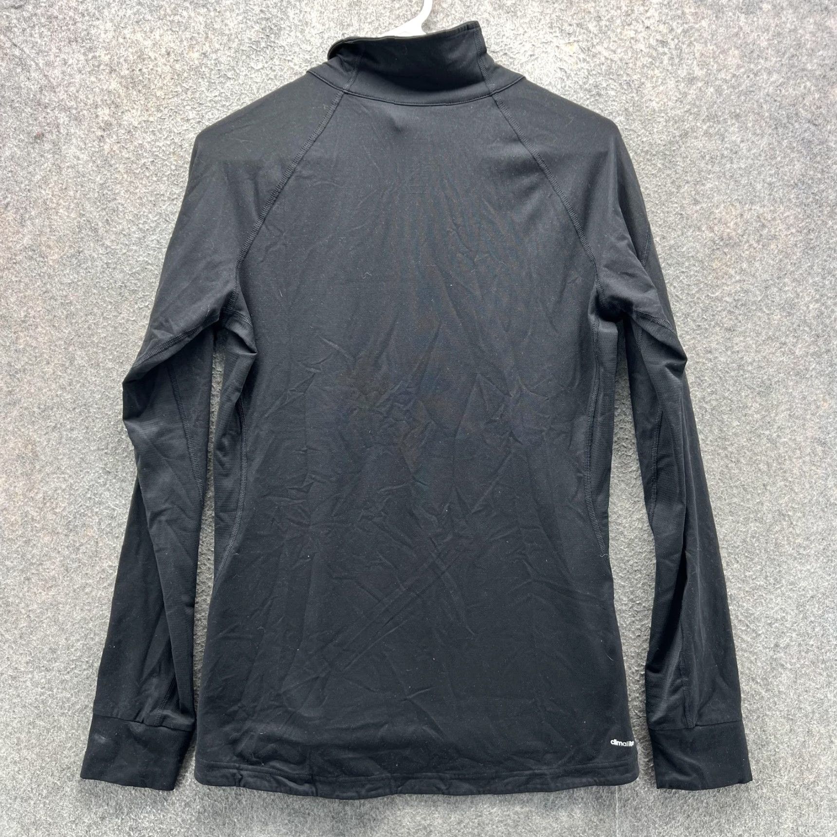 Adidas Adidas Climalite Shirt Womens Medium Black Quarter Zip Long Sleeve Athletic Top Size M / US 6-8 / IT 42-44 - 7 Thumbnail