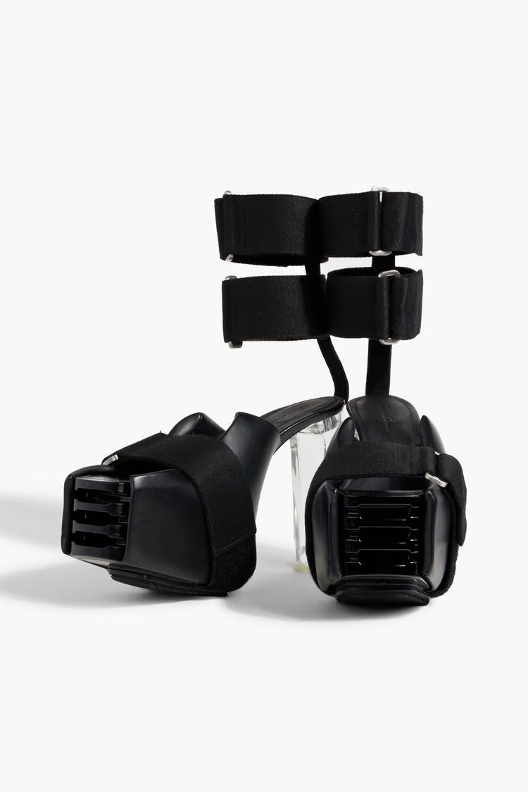 Rick Owens o1y0126 Ankle Strap Sandals in Black Size US 8 / IT 38 - 4 Thumbnail