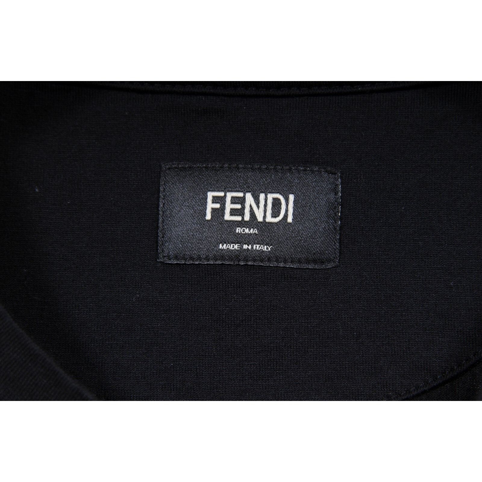 Fendi T Shirt Black Cotton Gold Raised FF Circle Logo Size US M / EU 48-50 / 2 - 5 Thumbnail