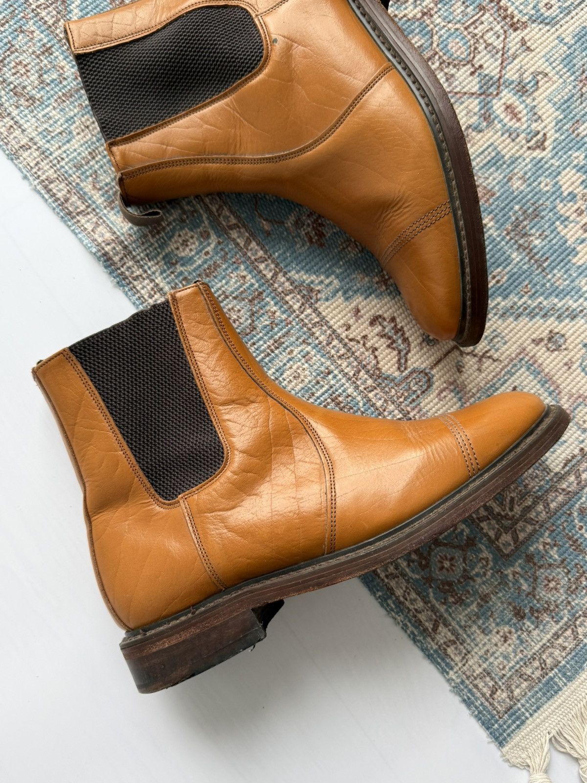 Solovair NPS Solovair Since1887 MadeIn England Leather Chelsea Boots Size US 9 / EU 42 - 3 Thumbnail