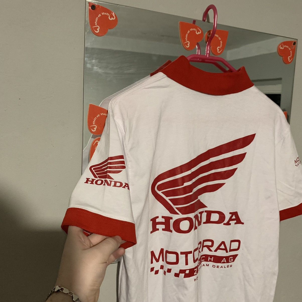 Honda Vintage Honda Motorrad Racing y2k Polo Tee Size US L / EU 52-54 / 3 - 3 Thumbnail