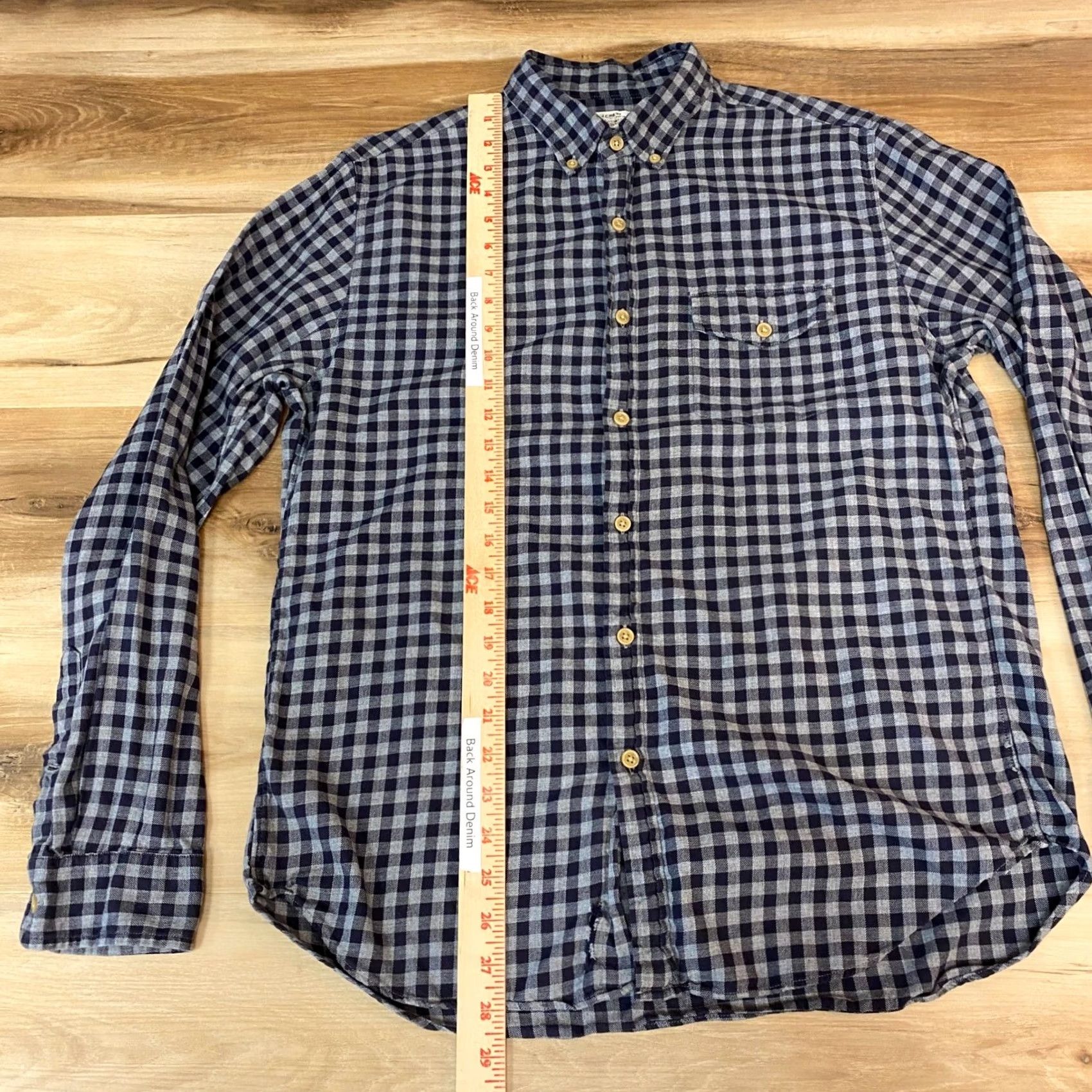 J.Crew J.Crew Work Shirt Mens Button-Down Plaid Twill Long Sleeve Casual Medium Gray Size US M / EU 48-50 / 2 - 4 Thumbnail