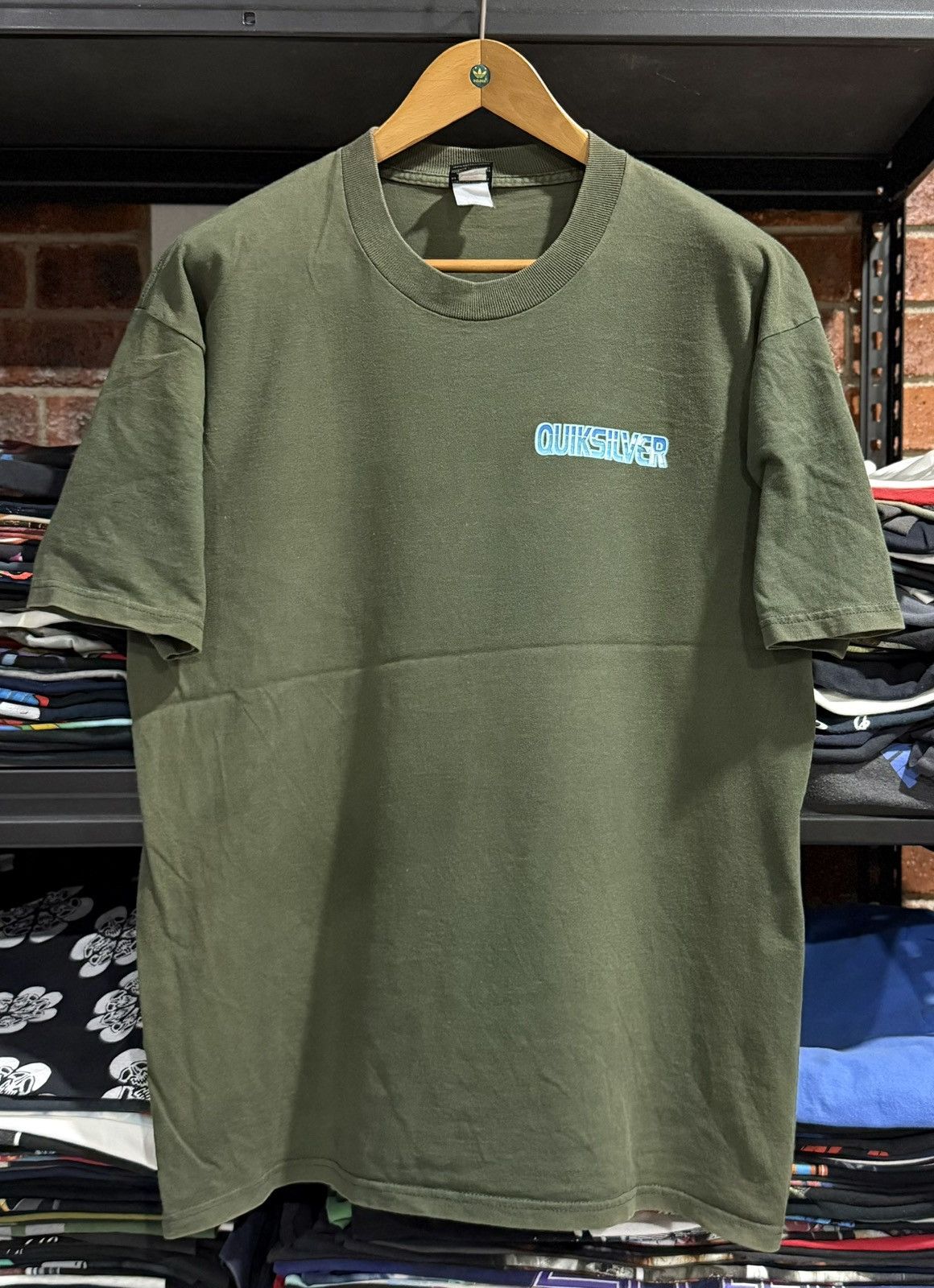Quiksilver × Vintage Vintage 90s Quiksilver Boarding Evolution Sun Faded Tee Size US L / EU 52-54 / 3 - 6 Thumbnail