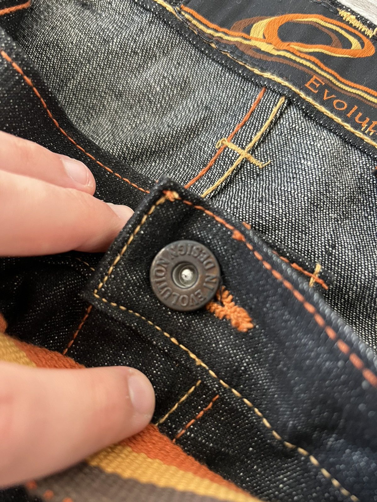 Other Evolution in Design Rap Y2k Men’s Embroidered Logo OG Jeans Size US 36 / EU 52 - 15 Thumbnail