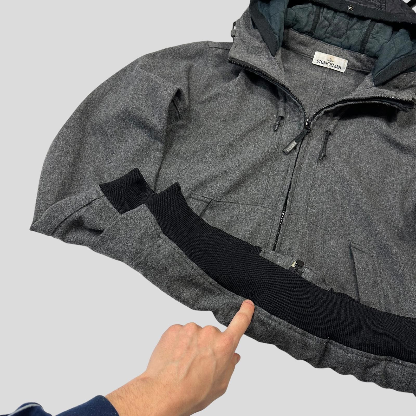 Stone Island Stone Island AW14 Mélange Wool Poly Double Hood Jacket - L Size US L / EU 52-54 / 3 - 10 Thumbnail