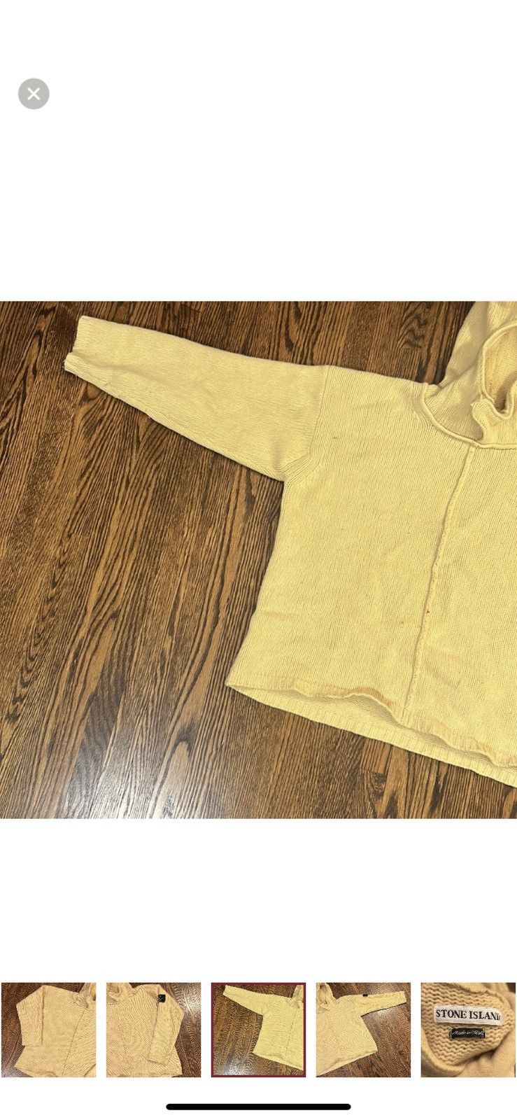 Designer × Stone Island × Streetwear STONE Island Wool Hoodie Made in Italy Size US M / EU 48-50 / 2 - 5 Thumbnail