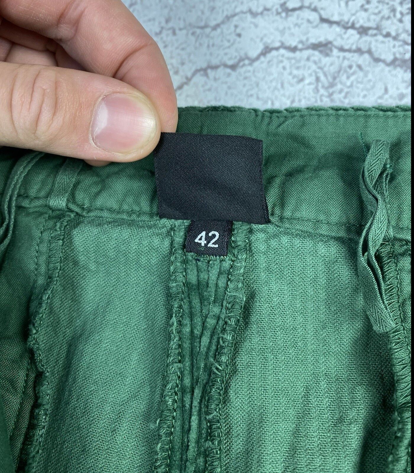 Aspesi Aspesi Womens Cotton Corduroy Wide Cropped Pants Size 28" / US 6 / IT 42 - 10 Thumbnail
