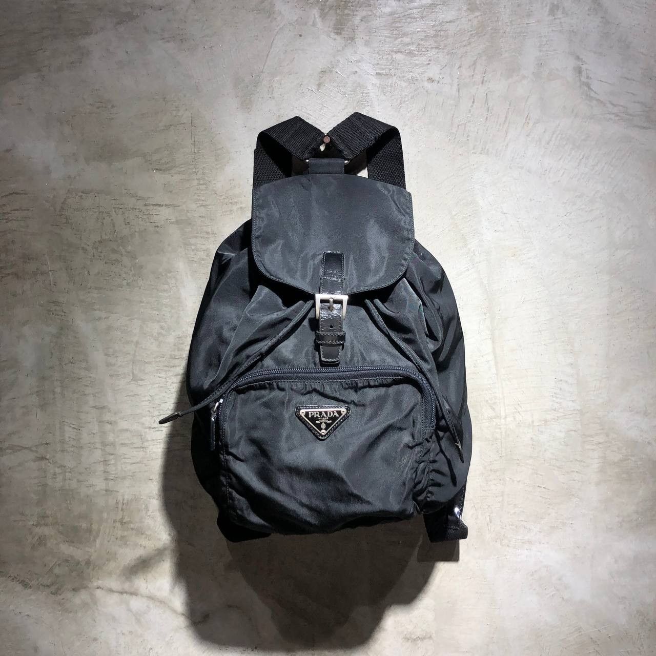 image of Prada Tessuto Nylon Backpack in Black, Women's