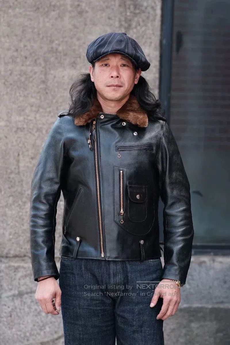 DOUBLE HELIX Double Helix J24 Polish Horse Leather Jacket. Size US XS / EU 42 / 0 - 7 Thumbnail
