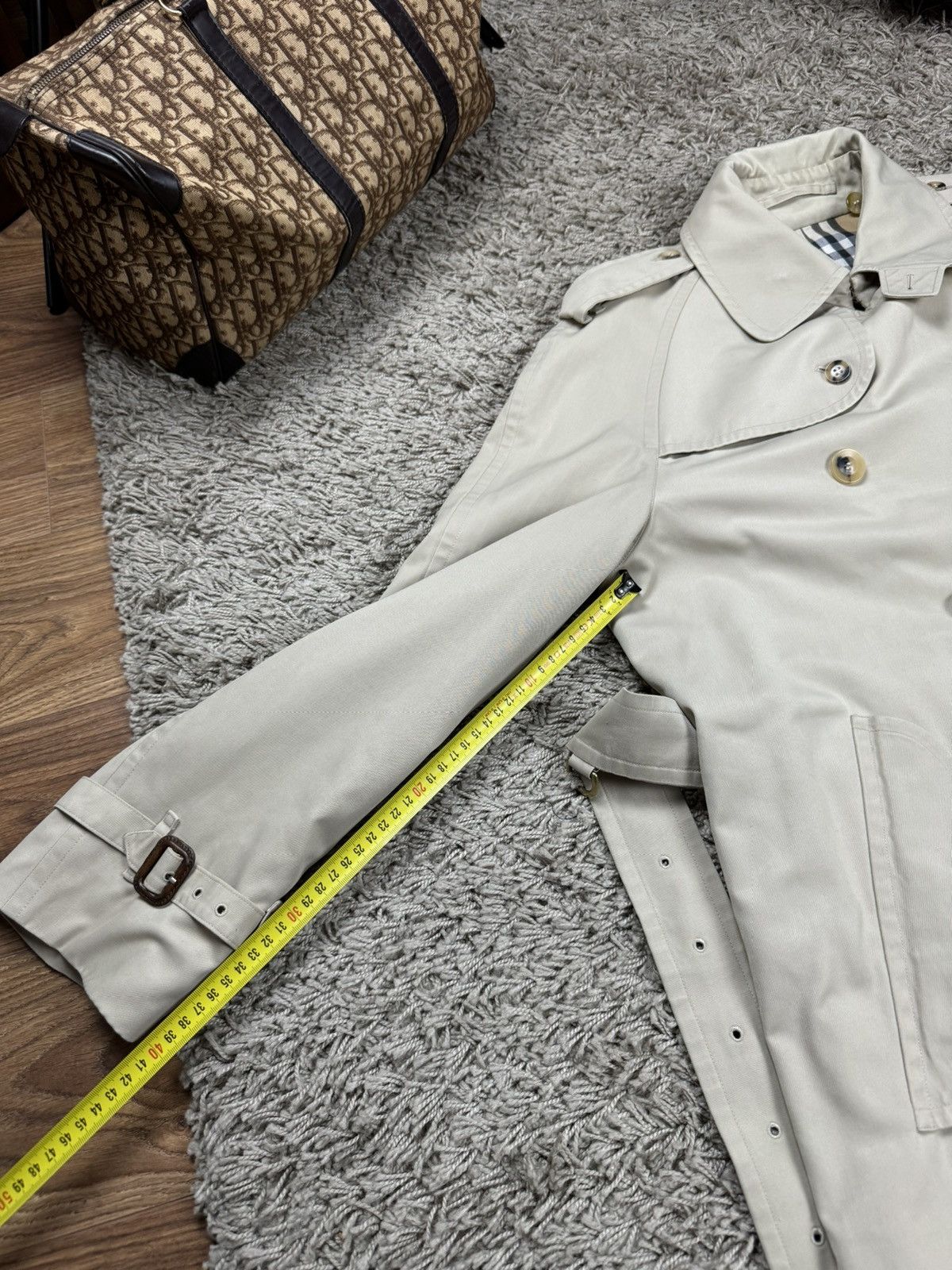 Burberry × Vintage Vintage trench coat Burberry original luxury streetwear item Size L / US 10 / IT 46 - 9 Thumbnail