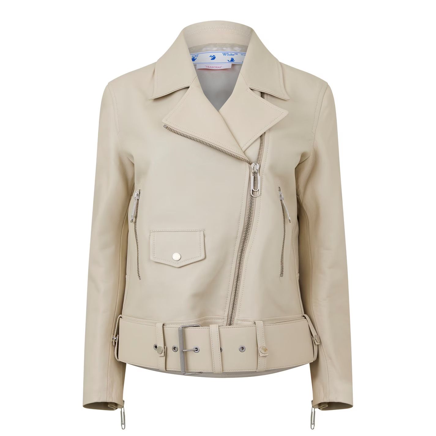 o1g2r1mq0125 Corpor Leather Jacket in Sand