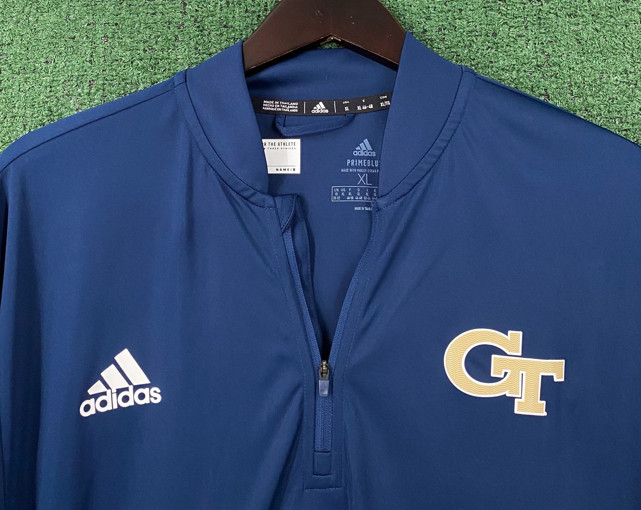 Adidas Adidas Georgia Tech Yellow Jackets 1/4 Zip Athletic Shirt XL Size US XL / EU 56 / 4 - 4 Thumbnail