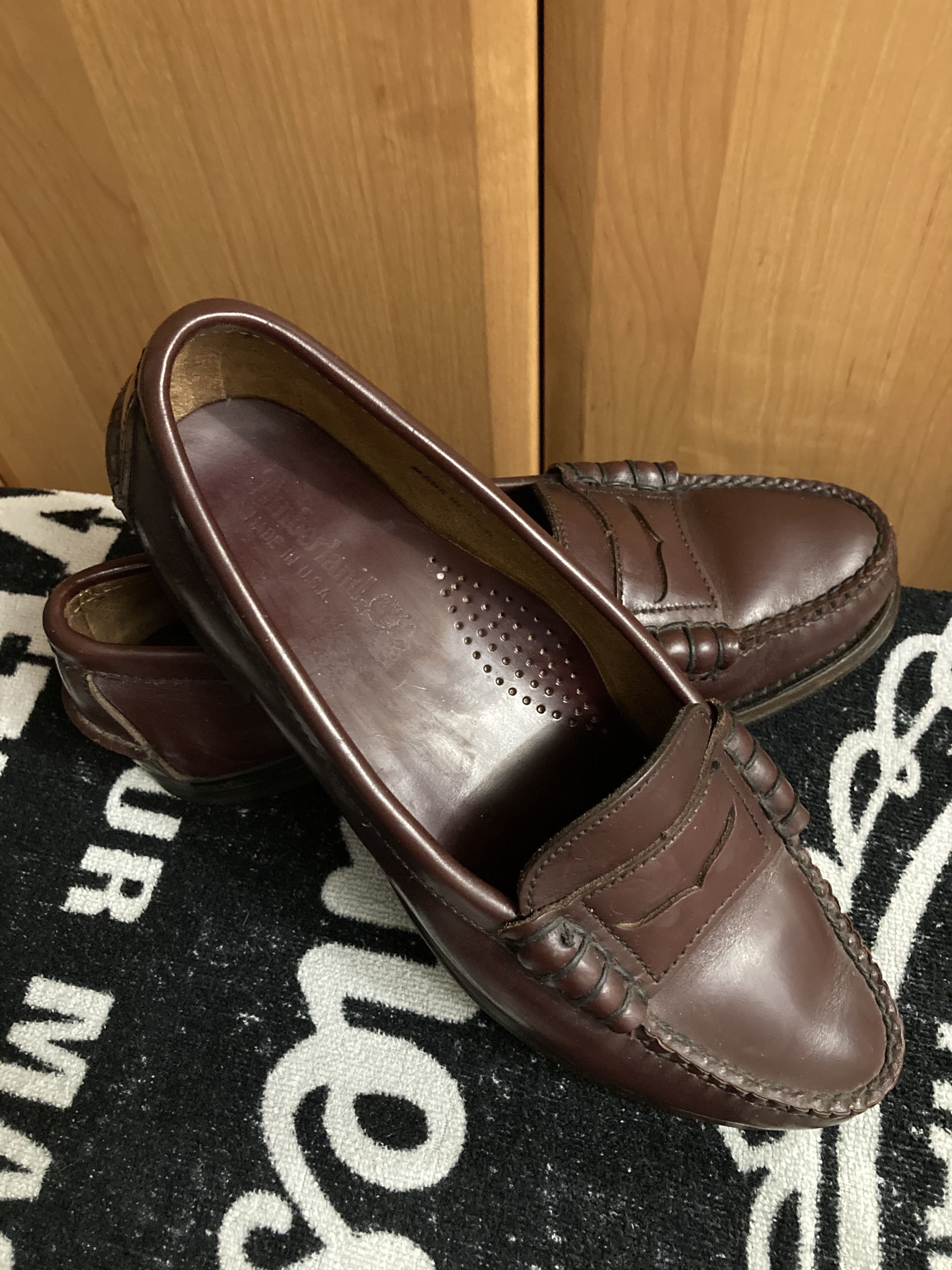 Timberland × Vintage Rare Vintage Timberland Penny Loafers Shoes Burgundy Red, Size US 8 / IT 38 - 1 Thumbnail