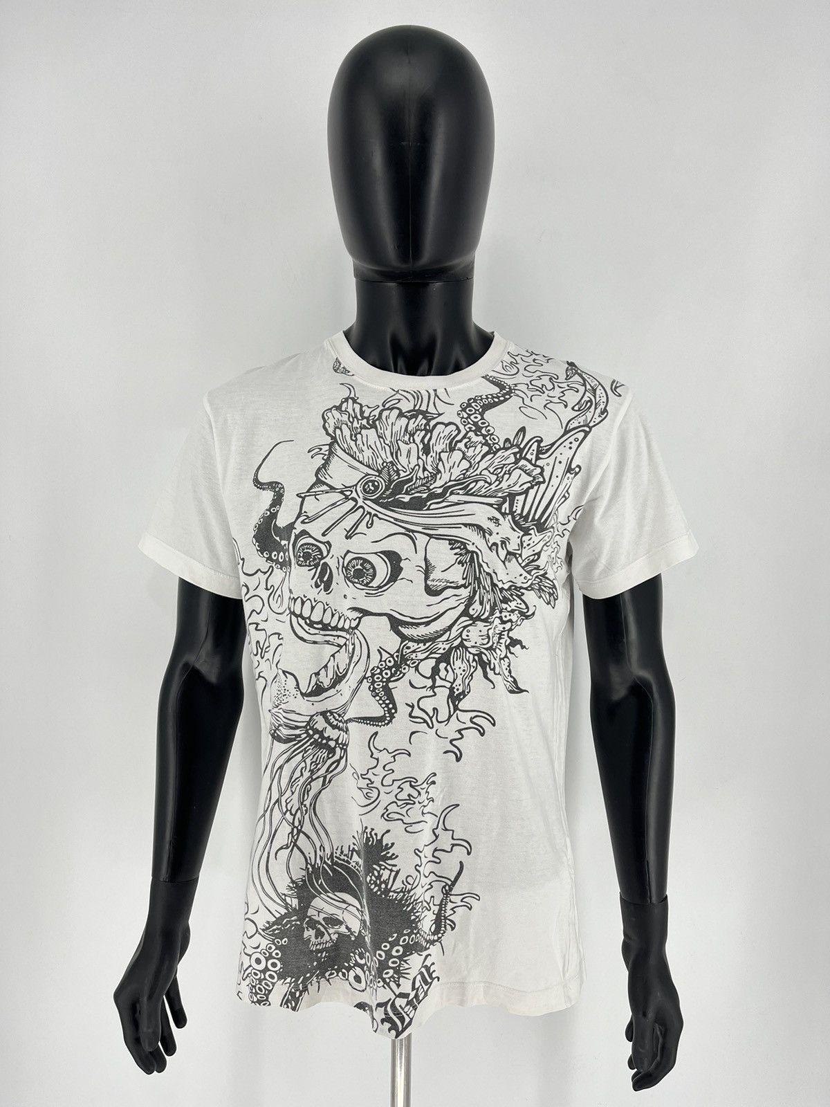 Affliction Vintage Big Buddha Skull Affliction Style Cyber-Y2K Tee Size US L / EU 52-54 / 3 - 2 Thumbnail