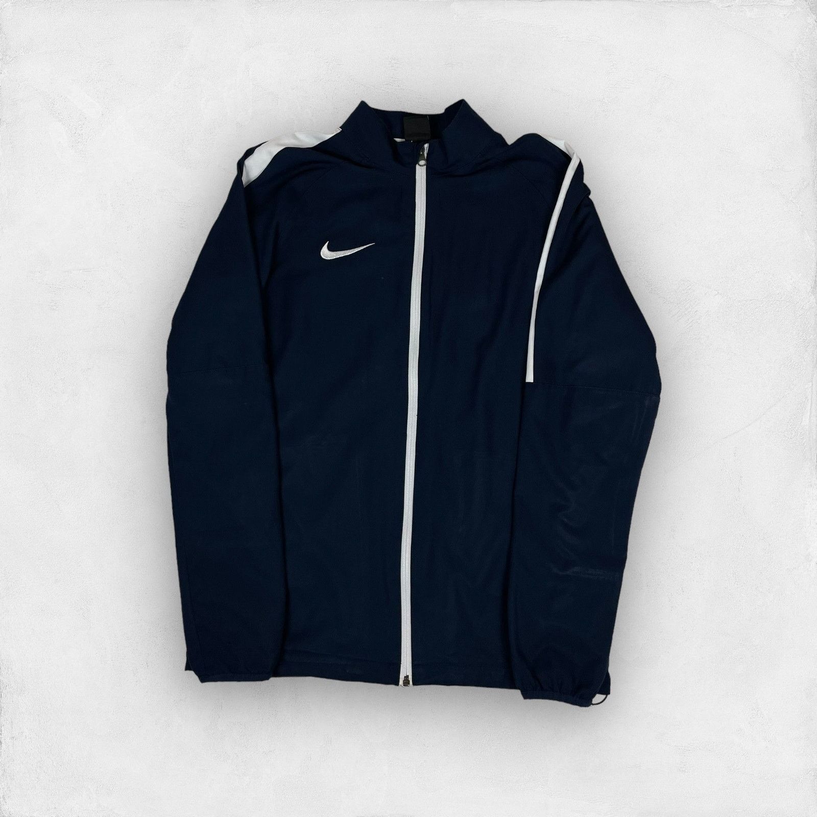Nike × Vintage Nike Dri Fit Men's Blue Mesh Lined Full Zip Track Jacket M Size US M / EU 48-50 / 2 - 1 Thumbnail