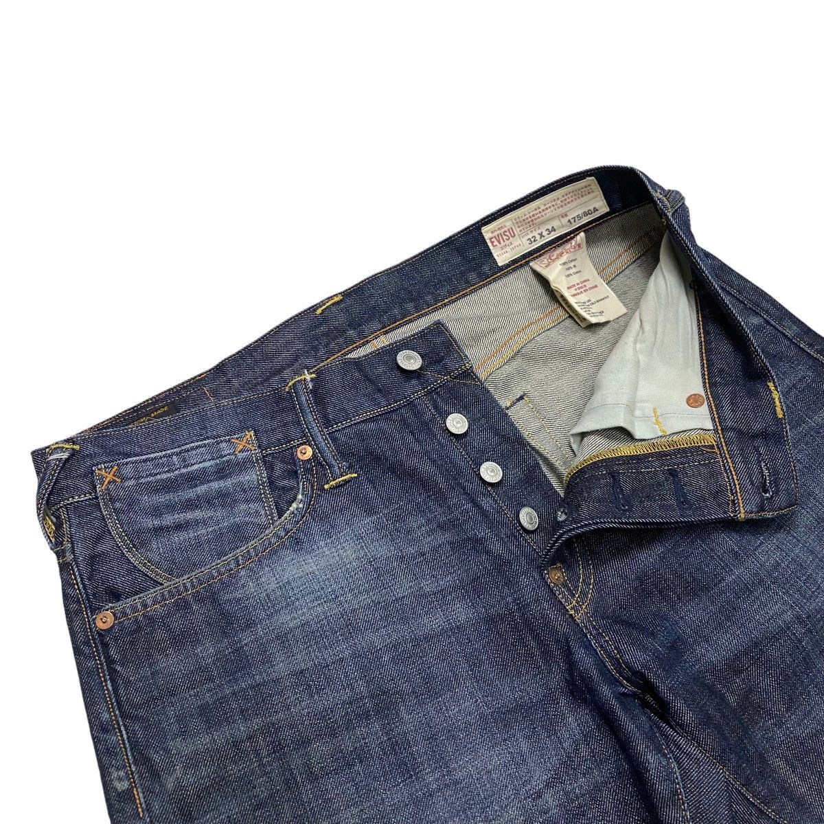 Evisu Evisu Osaka Japan Lot 2007 denim Size US 33 - 5 Thumbnail