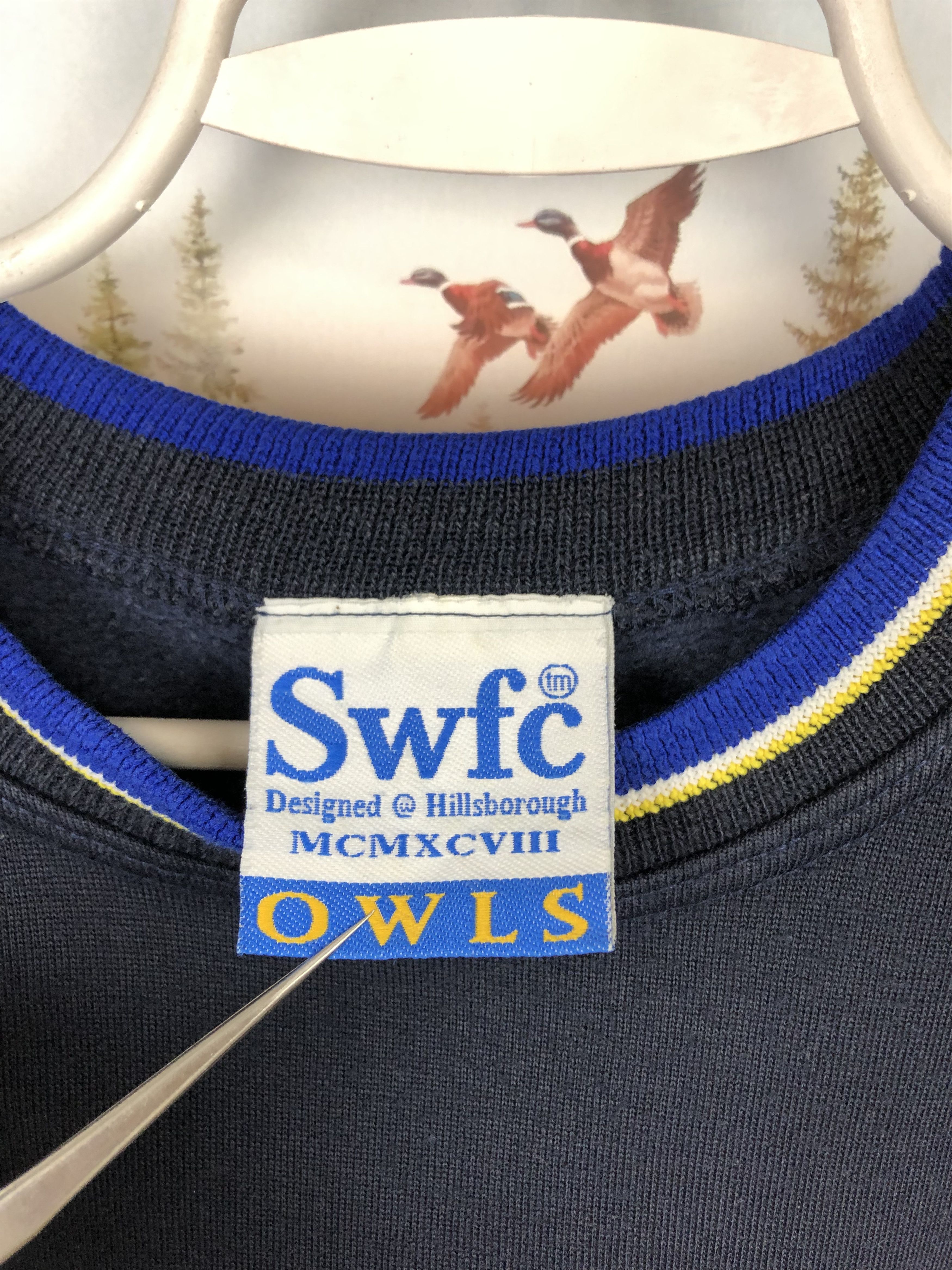 Vintage Vintage 90's Sheffield Wednesday Football Sweatshirt Soccer Size US XL / EU 56 / 4 - 8 Thumbnail