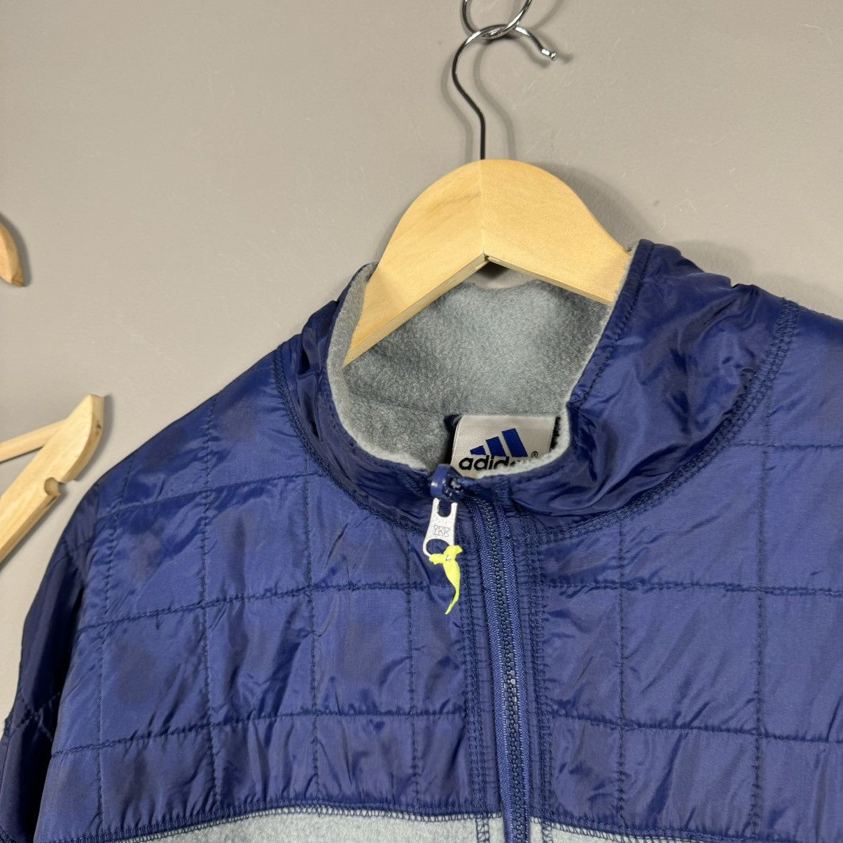 Adidas × Vintage Vintage Adidas Equipment 90s Zip Fleece Size US L / EU 52-54 / 3 - 7 Thumbnail