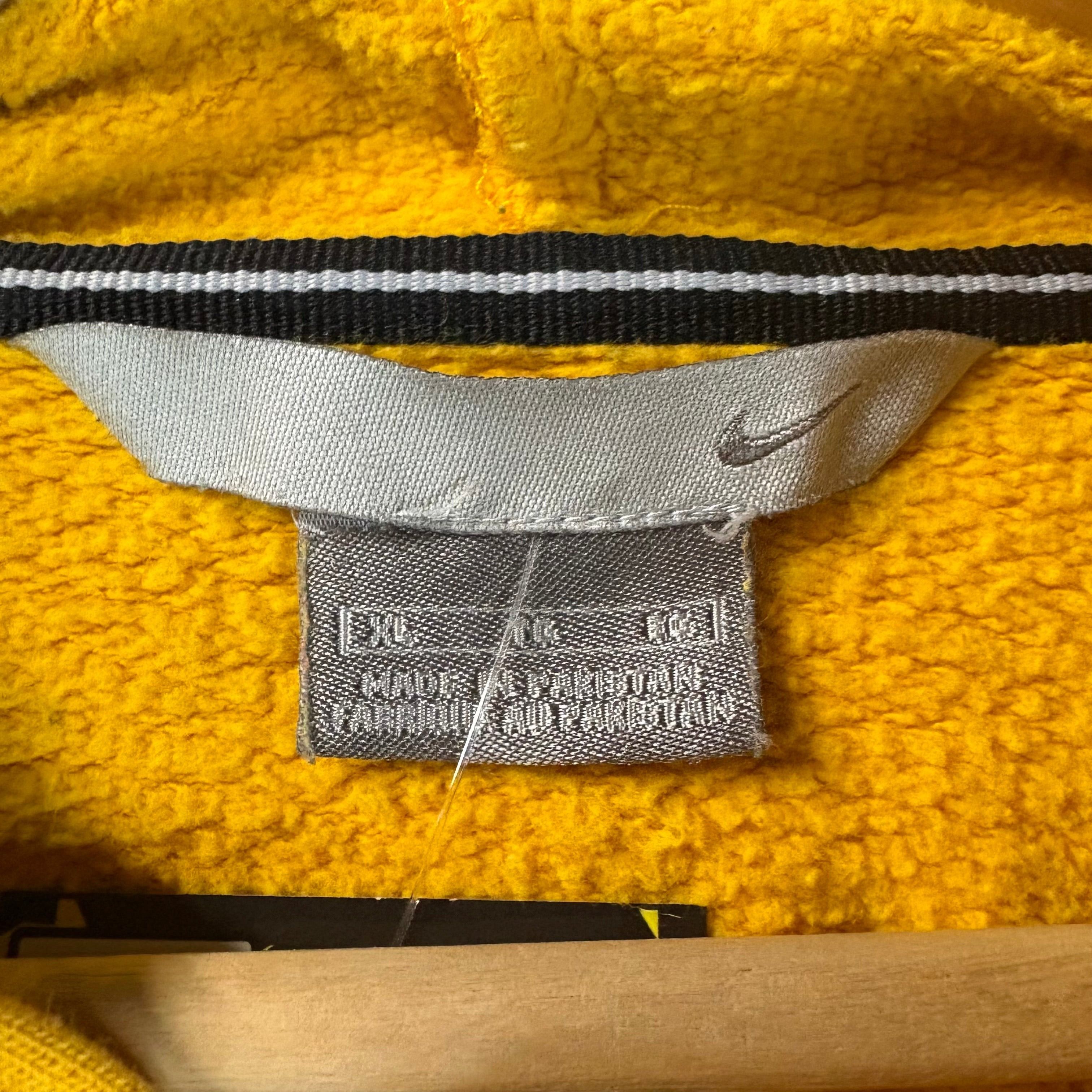 Nike Y2K Nike Yellow Spellout Logo Hoodie Size XL Size US XL / EU 56 / 4 - 4 Thumbnail
