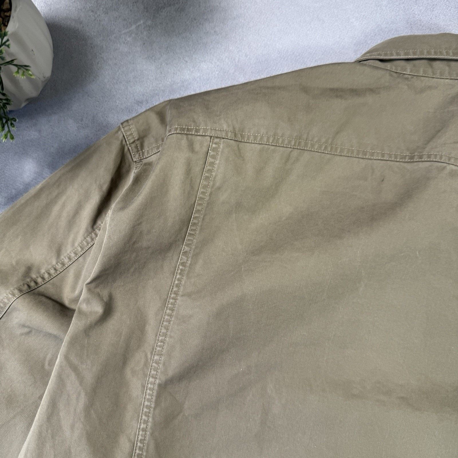 Burberry Vintage Burberry Brit Men Button Up Shirt Cargo Size L Beige Size US L / EU 52-54 / 3 - 14 Thumbnail