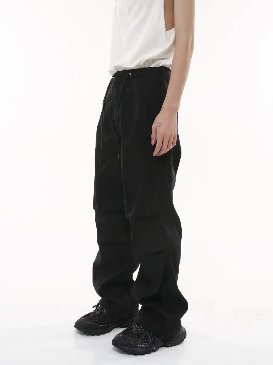 Japanese Brand × Jean Vintage Drawstring Pleated Loose Casual Pants Size US 33 - 2 Thumbnail