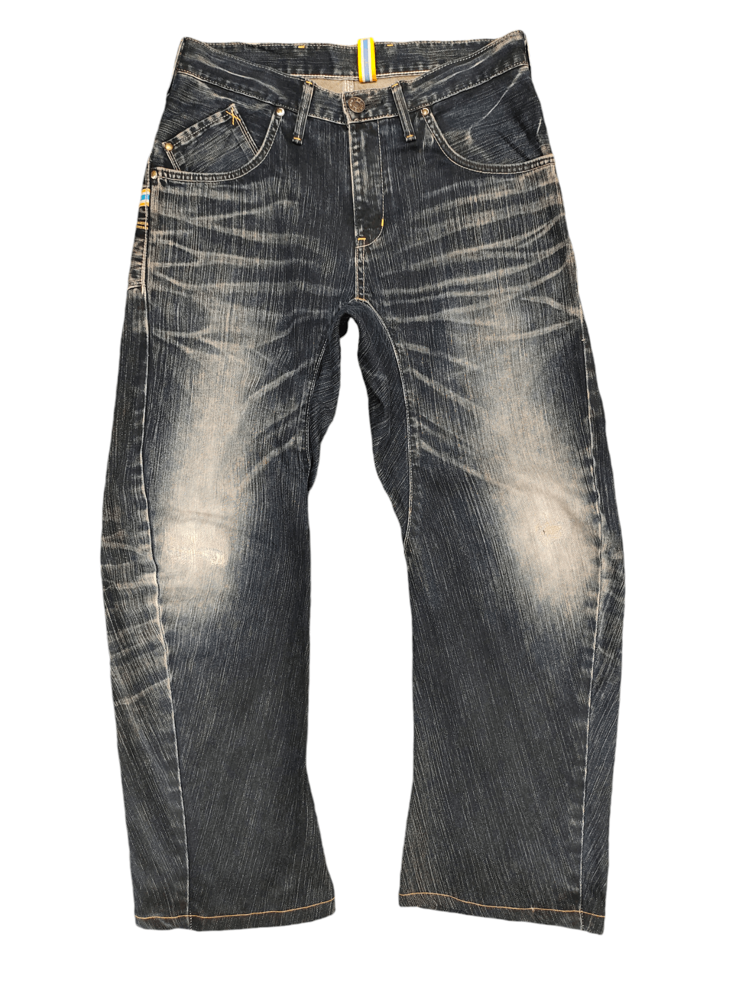 Edwin Edwin Function Clawmark Distress Loose Denim Jeans Y2k Size US 30 / EU 46 - 1 Thumbnail