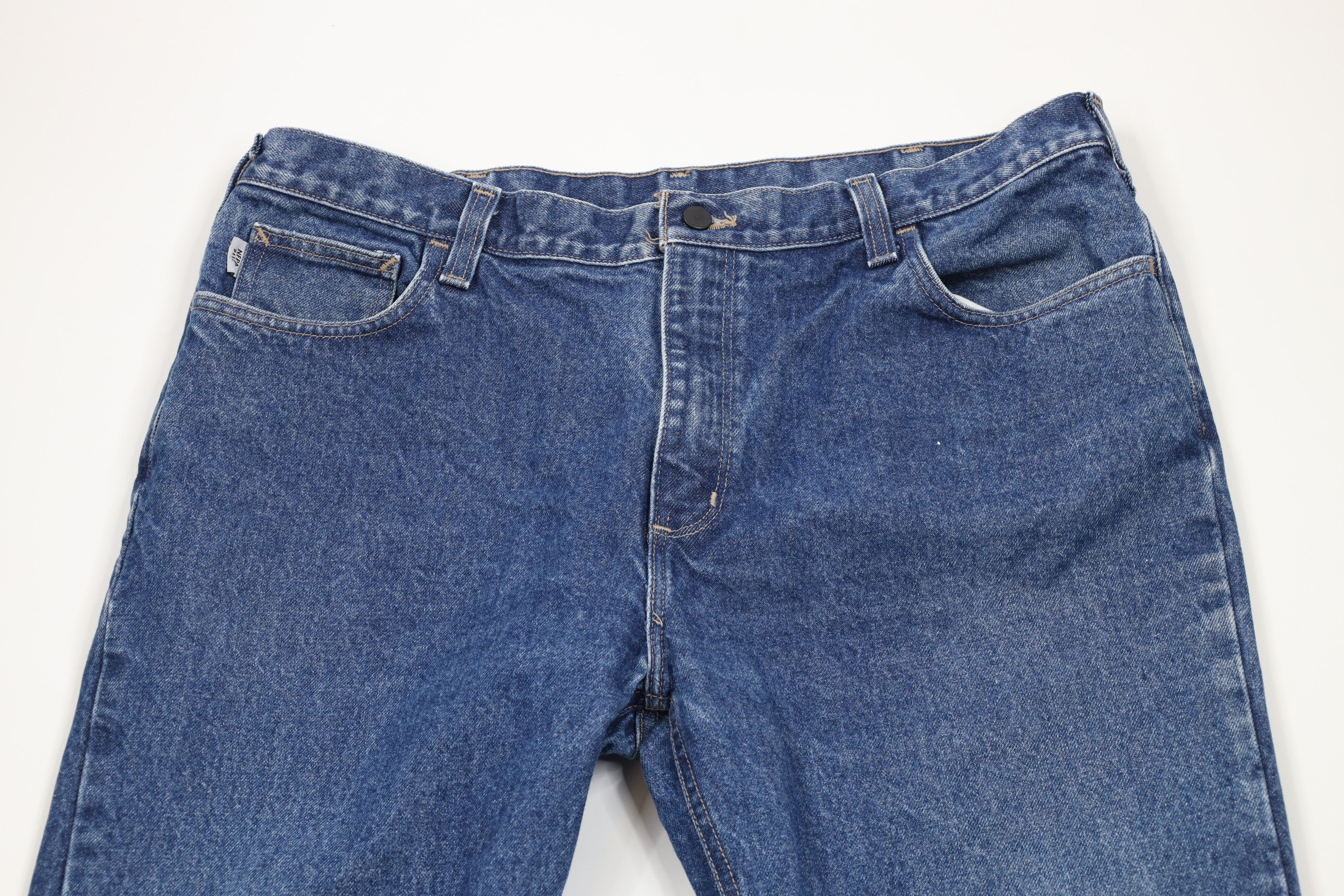 Carhartt × Vintage Vintage Y2K Carhartt FR Flame Resistant Wide Leg Denim Jeans Size US 40 / EU 56 - 2 Thumbnail