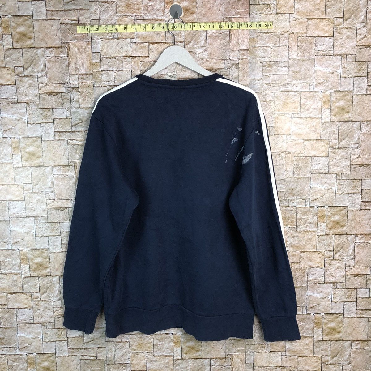 Adidas Adidas 3 stripe Dark Blue Sweatshirt #A250 Size US L / EU 52-54 / 3 - 13 Thumbnail