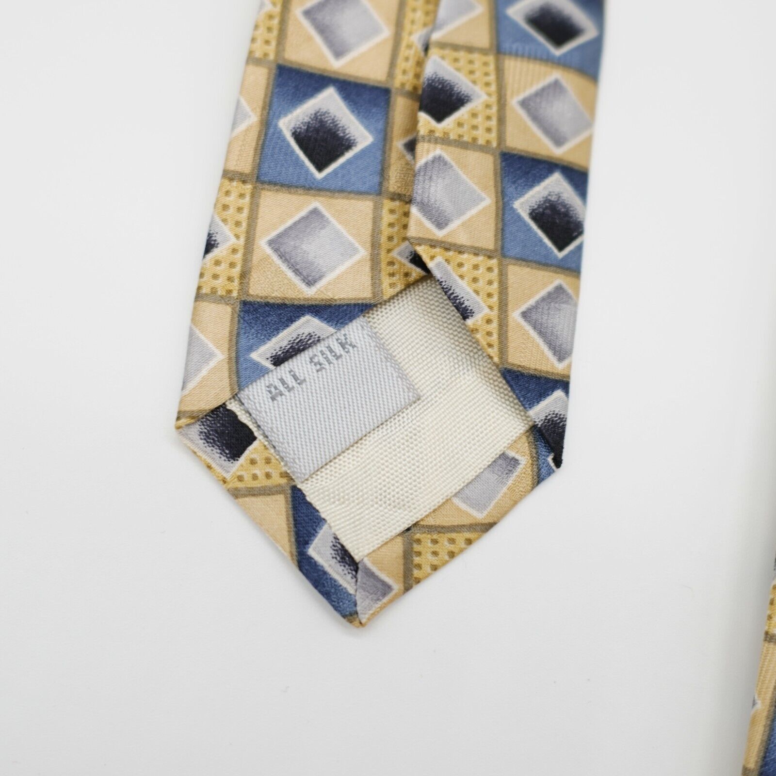 Pierre Cardin Pierre Cardin Yellow Bluish Gray Geometric Jacquard Print Si Size ONE SIZE - 4 Thumbnail