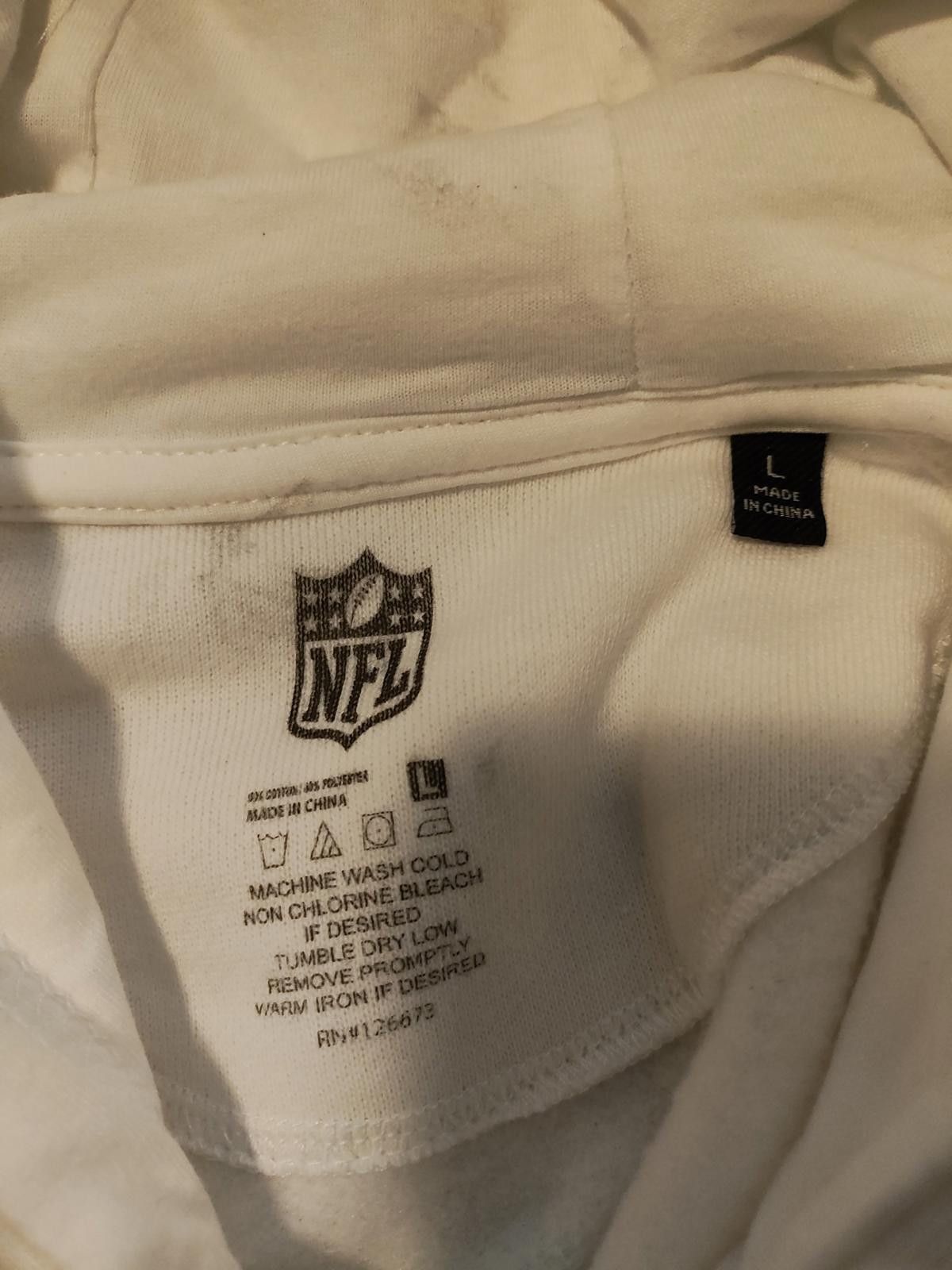 NFL Cincinnati Bengals Official NFL Hoodie Size Large White Size US L / EU 52-54 / 3 - 5 Thumbnail